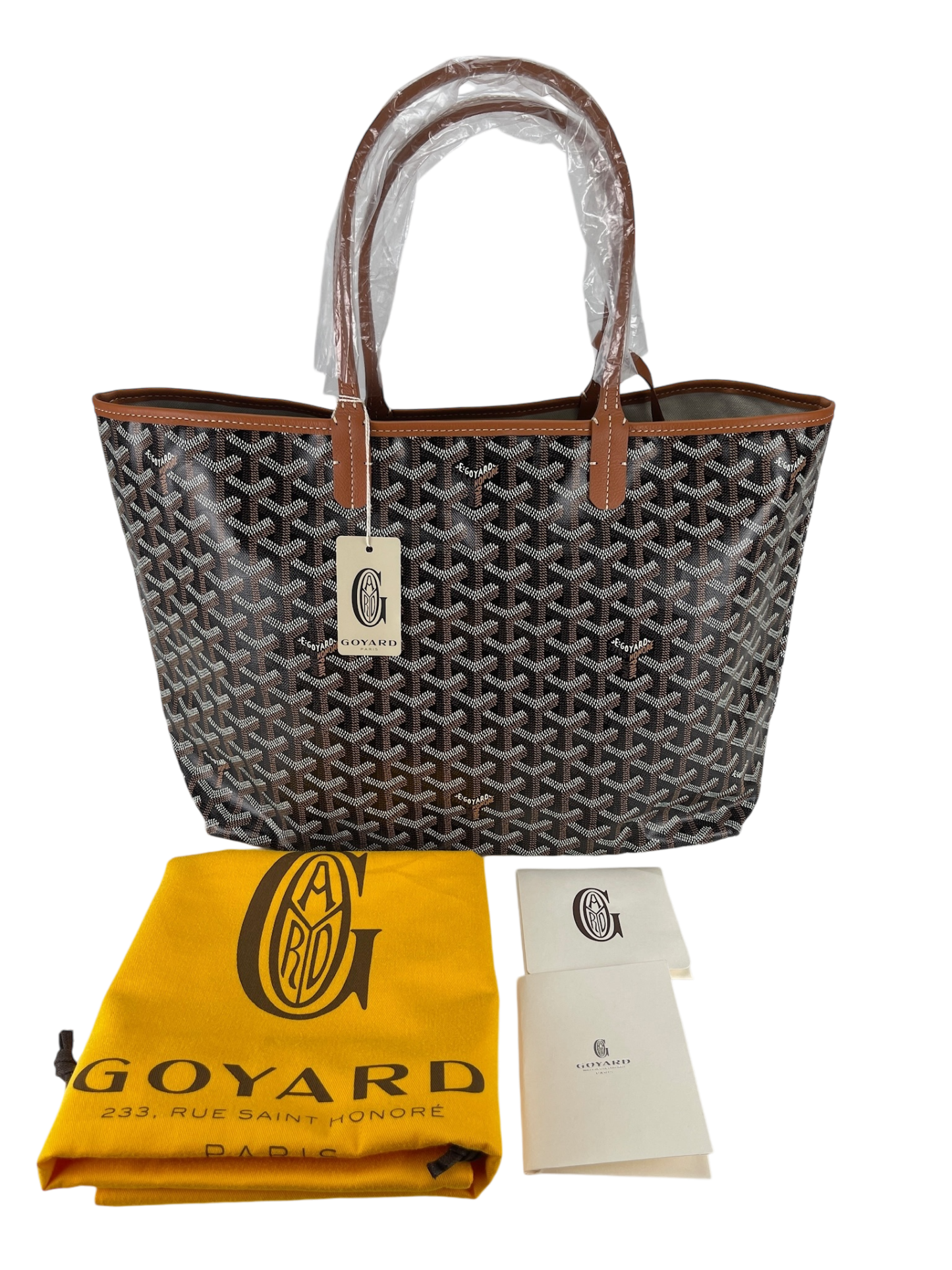 GOYARD - Saint Louis PM Tote Bag Black & Tan