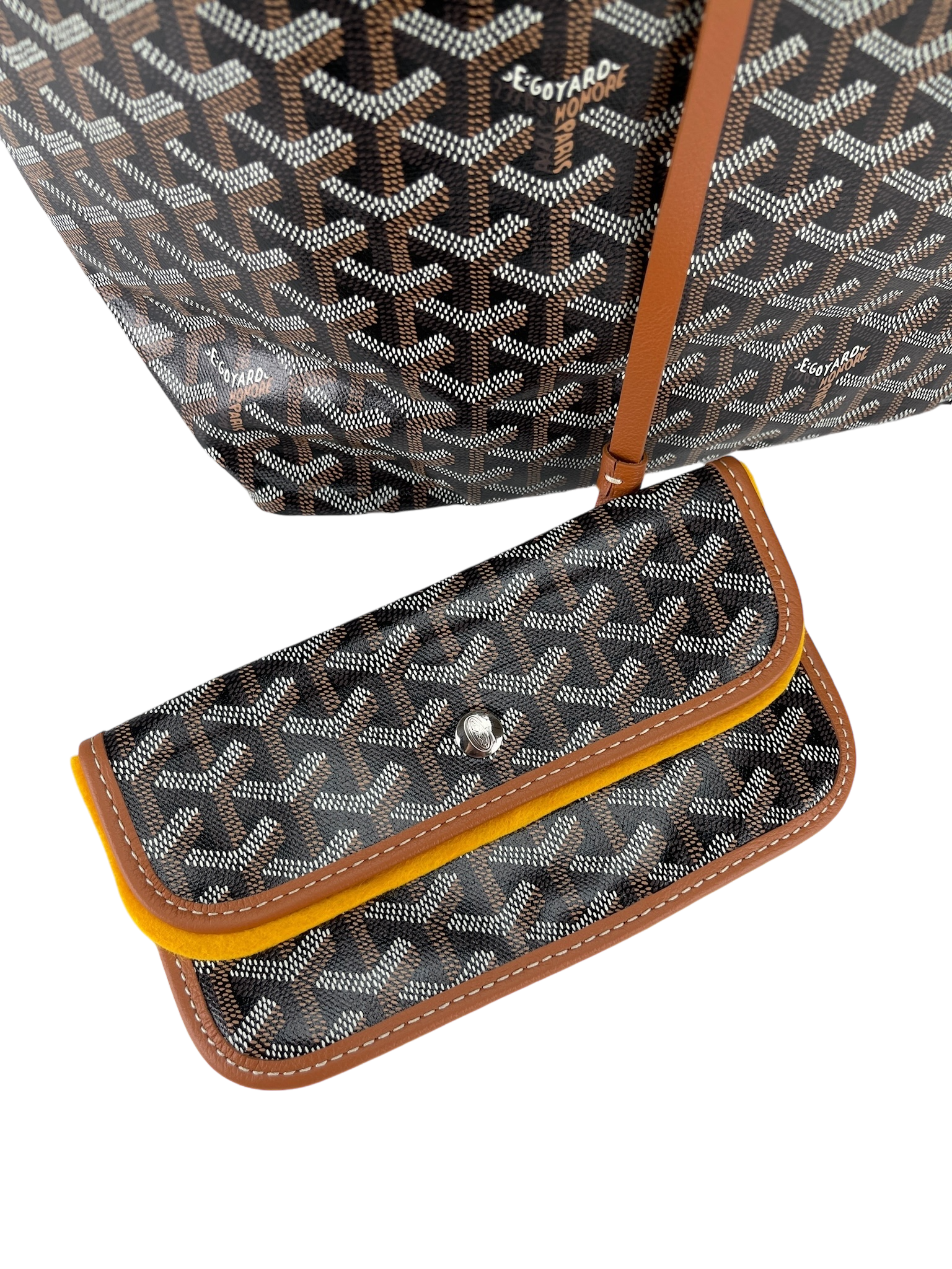 GOYARD - Saint Louis PM Tote Bag Black & Tan
