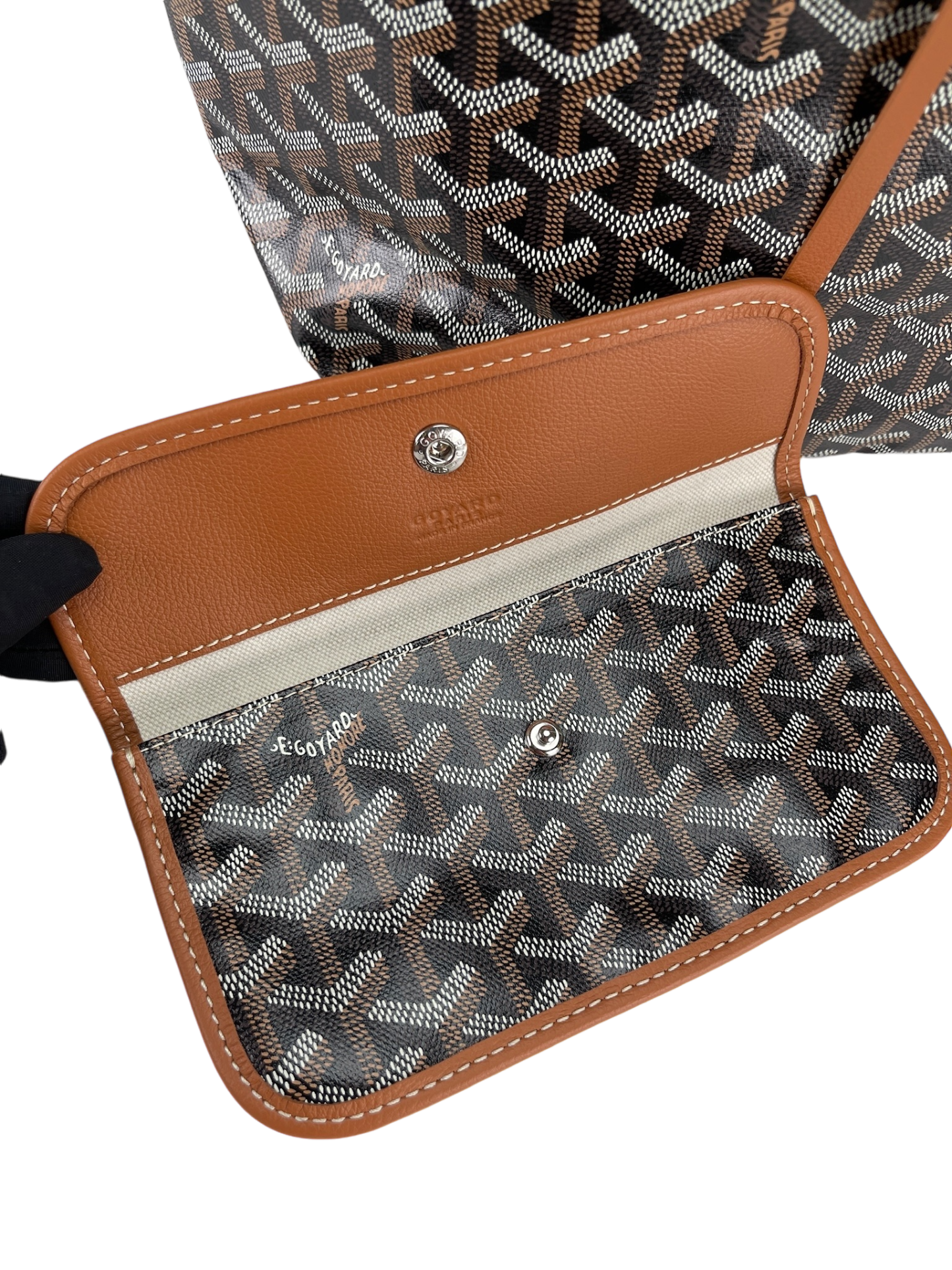 GOYARD - Saint Louis PM Tote Bag Black & Tan