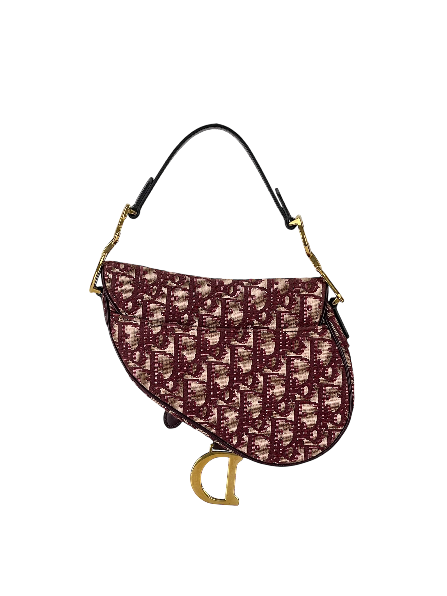 DIOR - 2018 Bordeaux Trotter Saddle Handbag