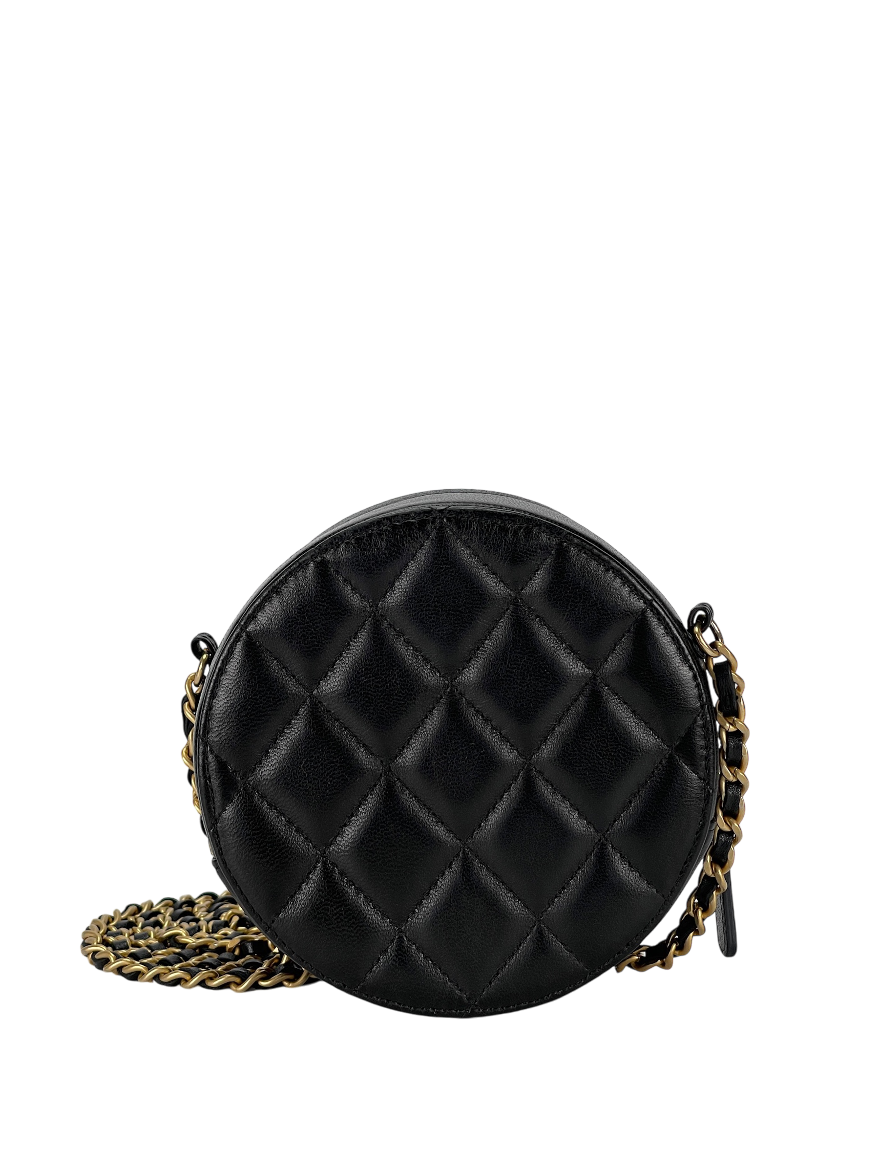 CHANEL - Lambskin Lucky Charms Round Clutch bag