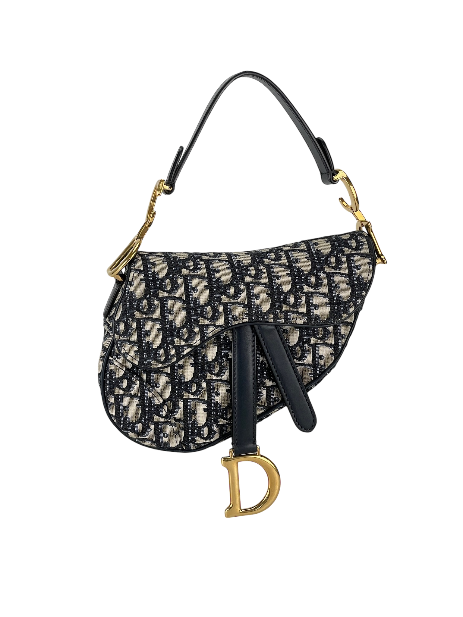 DIOR - Blue Trotter Saddle Handbag