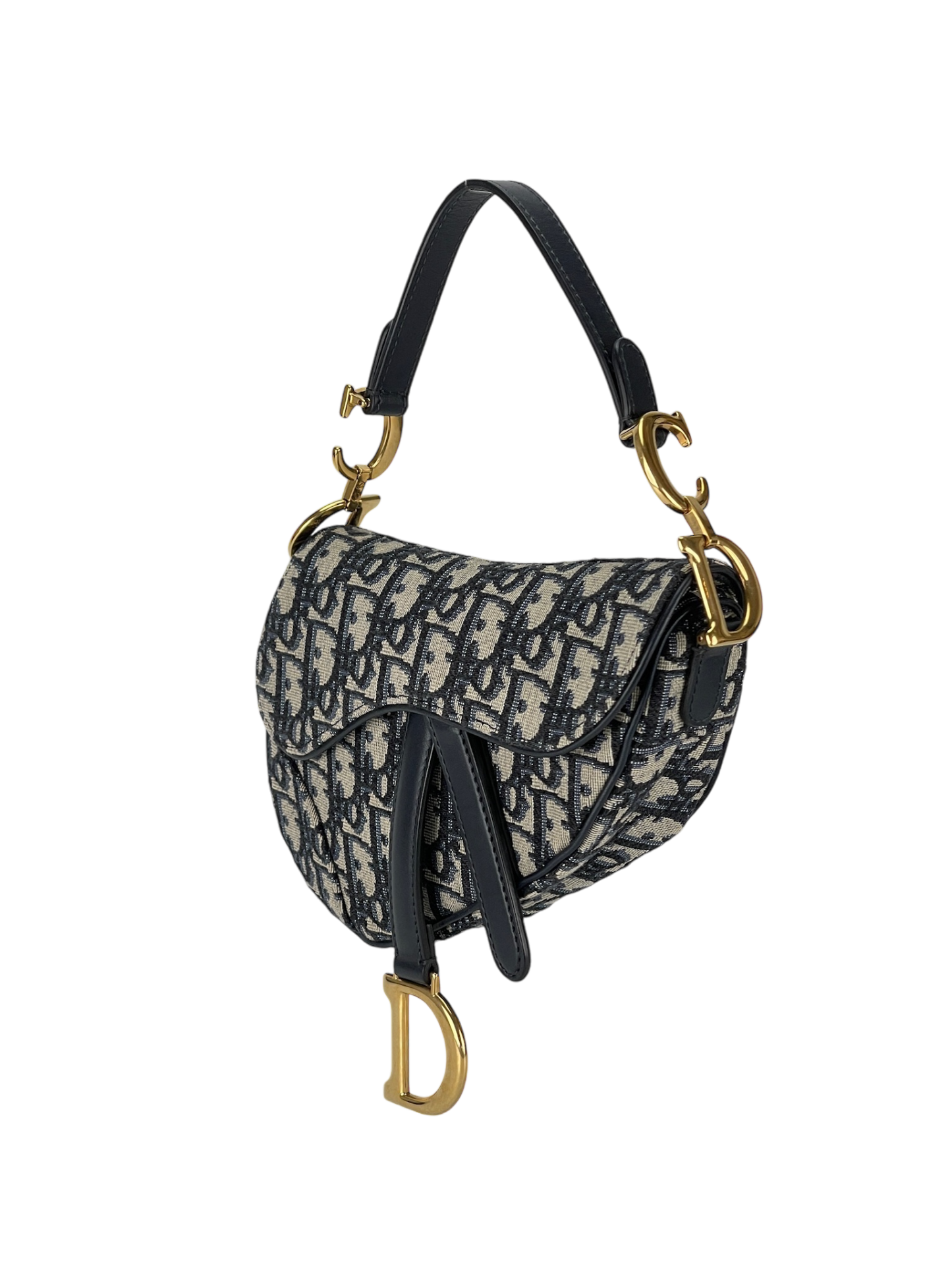 DIOR - Blue Trotter Saddle Handbag