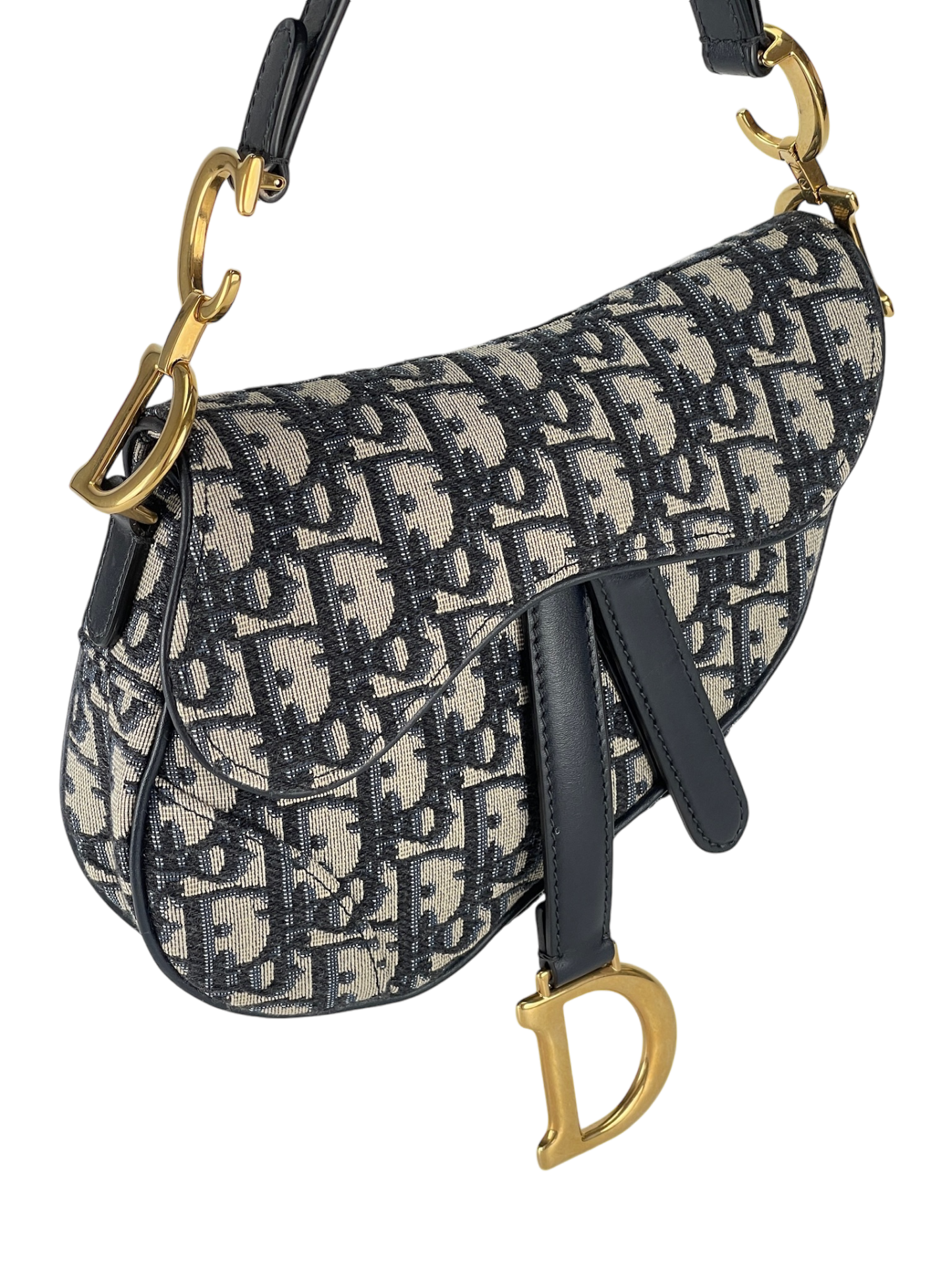 DIOR - Blue Trotter Saddle Handbag