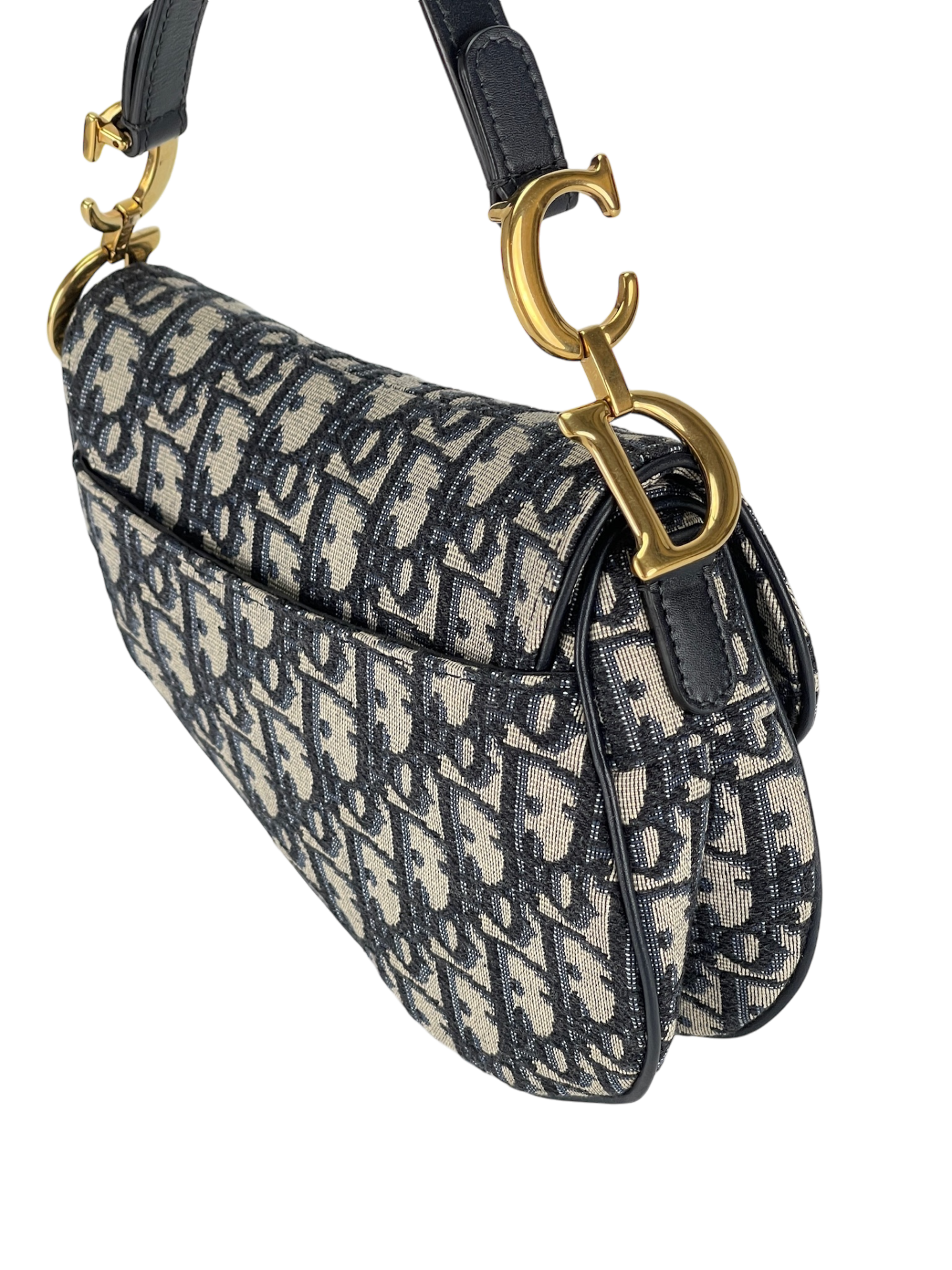 DIOR - Blue Trotter Saddle Handbag