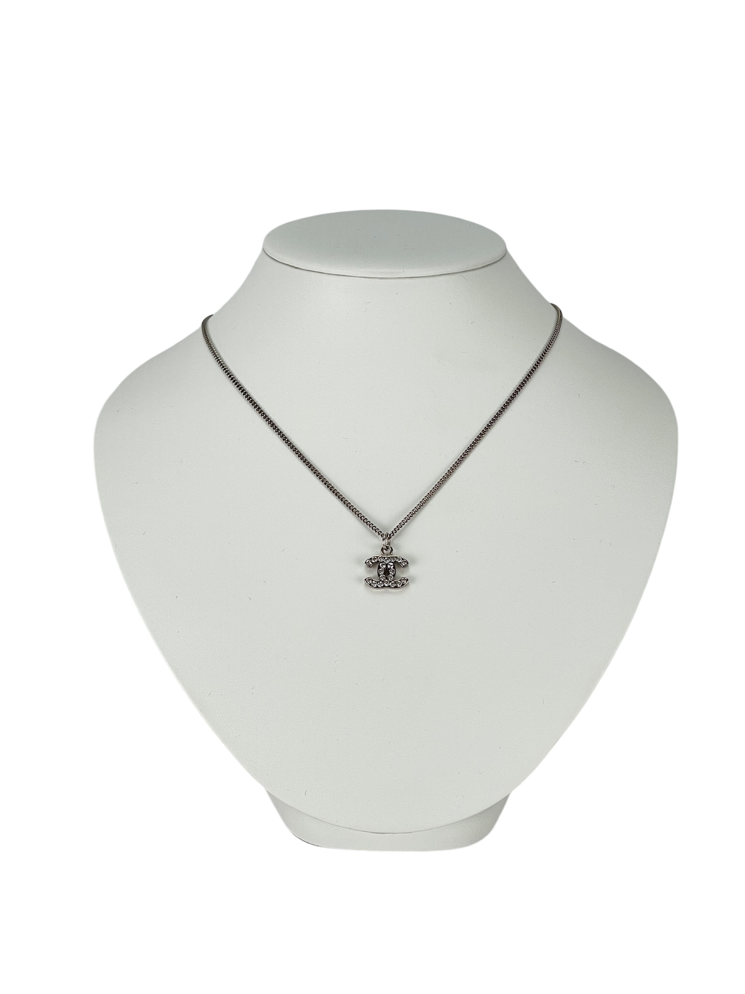 美品CHANEL シルバー CCマーク ネックレス シャネル CHANEL CHANEL ネックレス ABE252 B18058 ココマーク
