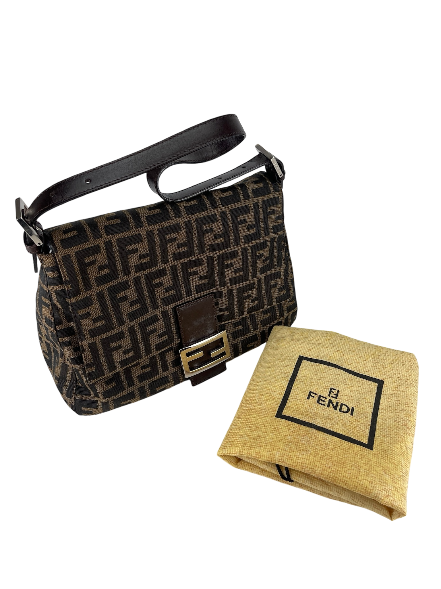 FENDI - Zucca Mamma Baguette Bag