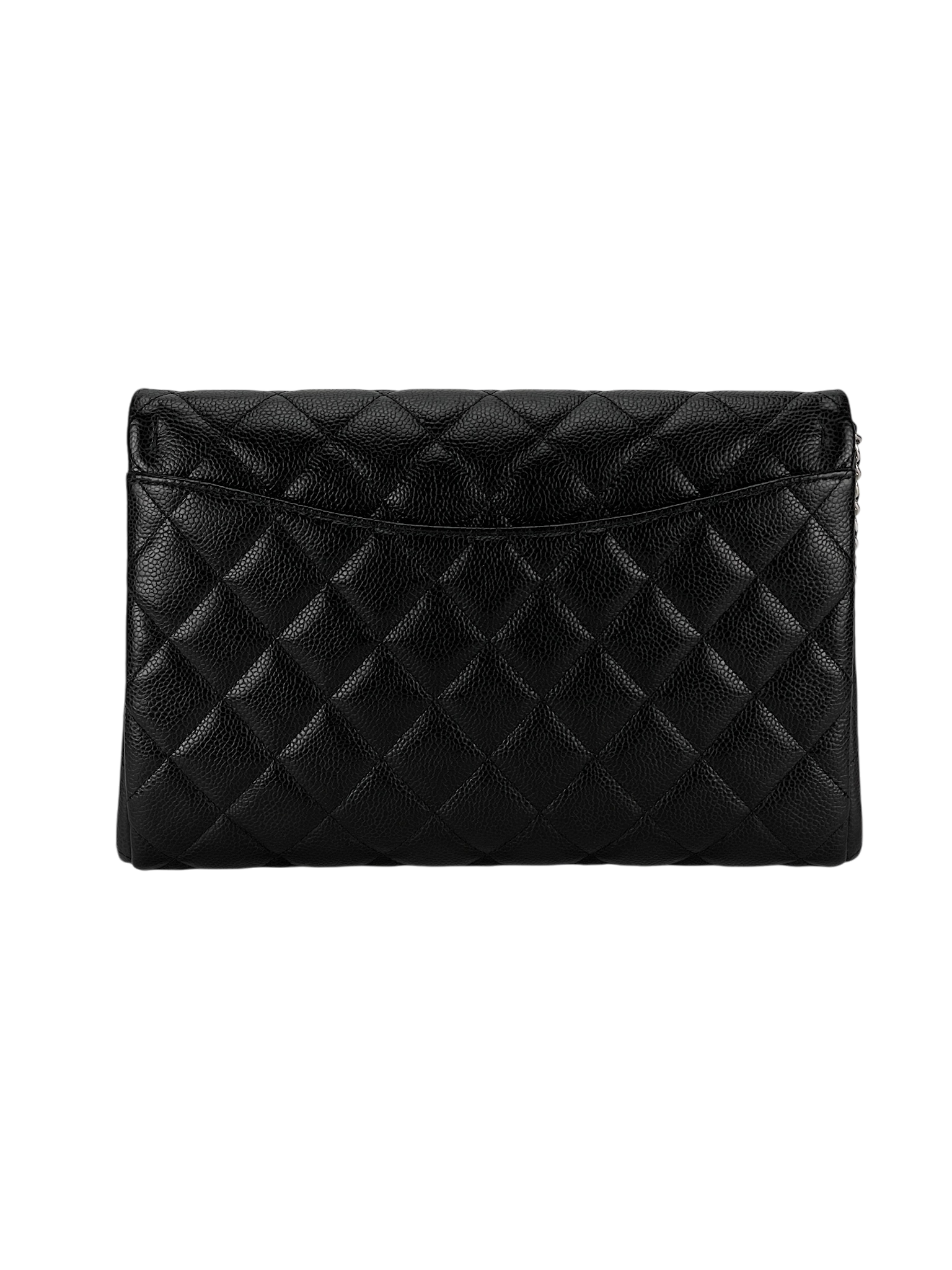 CHANEL - Black Cavair Flap Clutch Bag