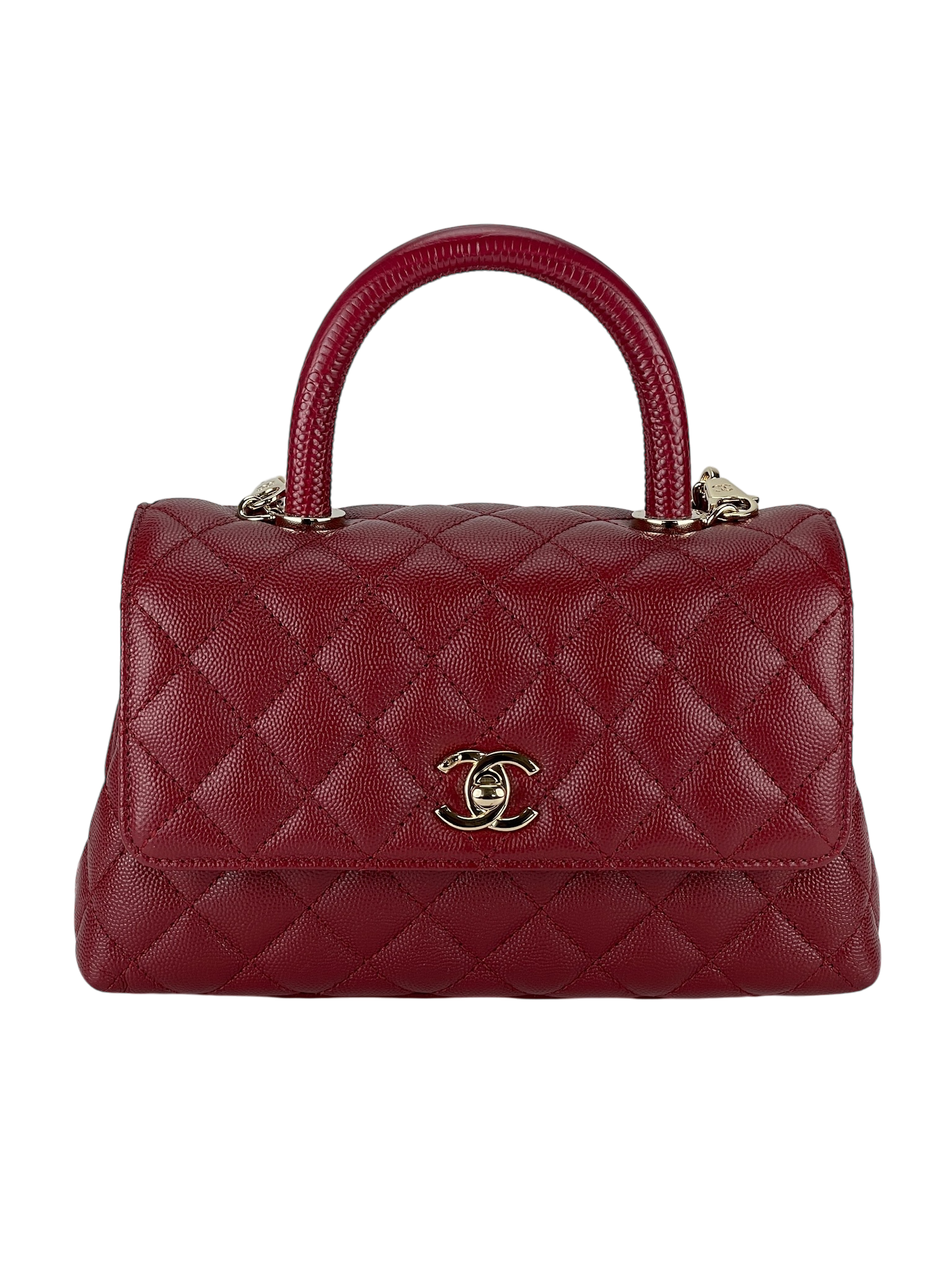 CHANEL - Caviar Skin Coco Handle Handbag
