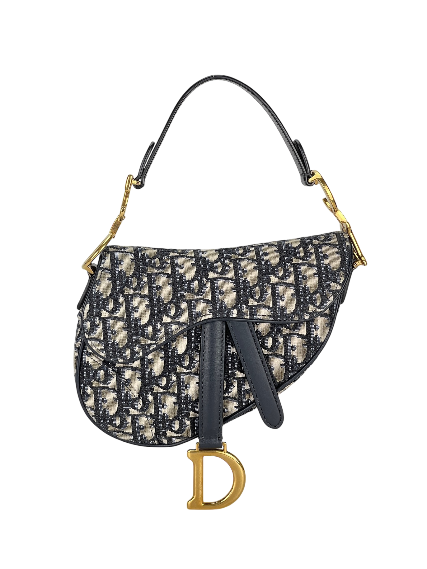 DIOR - 2018 Blue Trotter Saddle Handbag