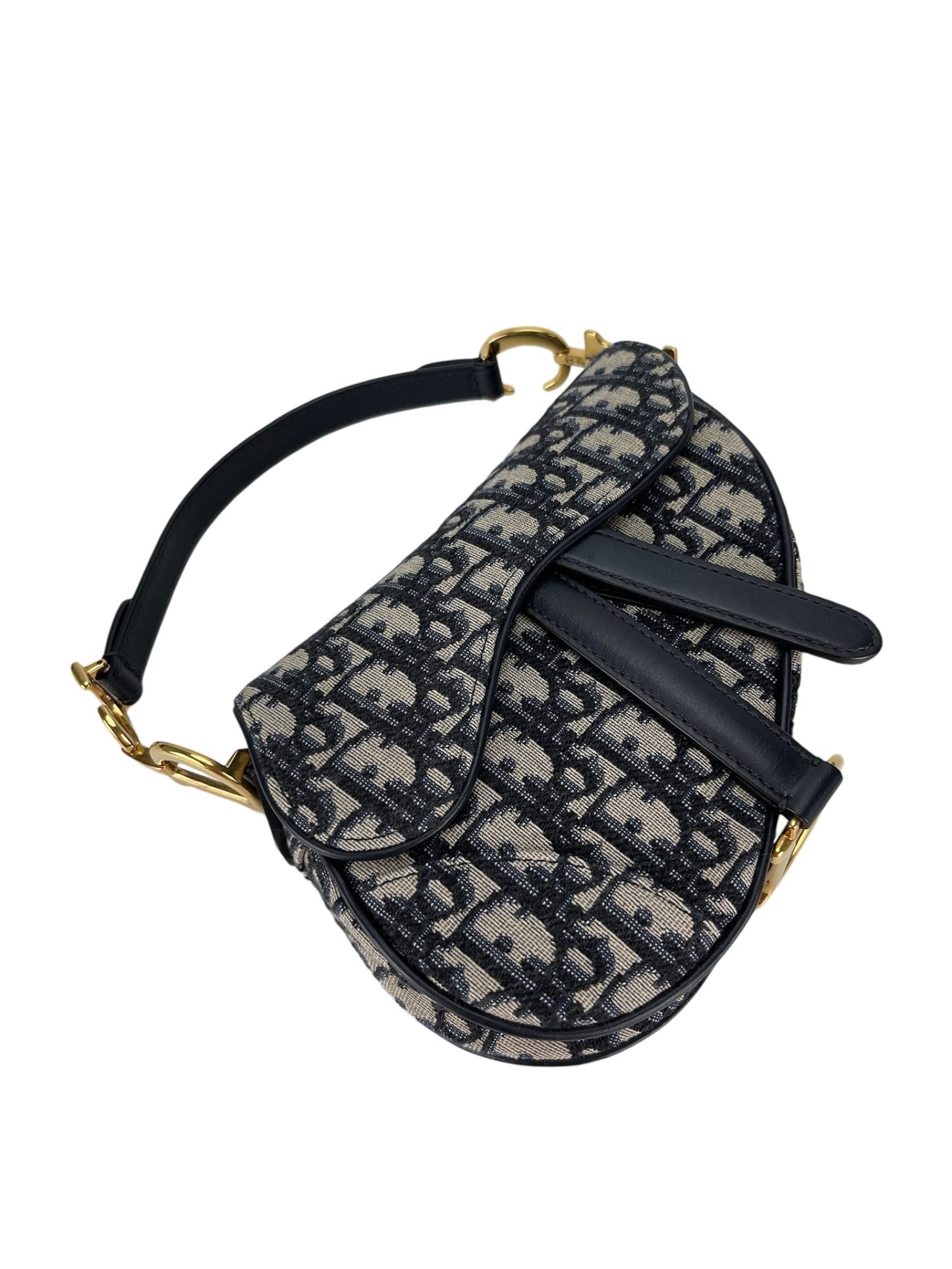 DIOR - 2018 Blue Trotter Saddle Handbag
