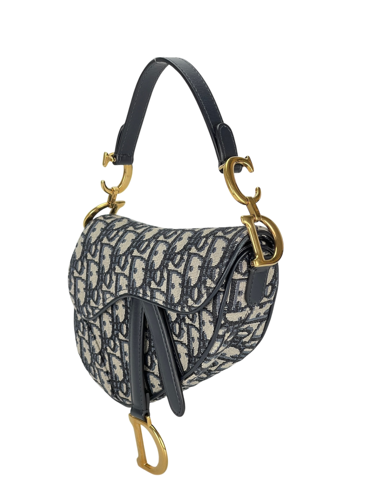 DIOR - 2018 Blue Trotter Saddle Handbag