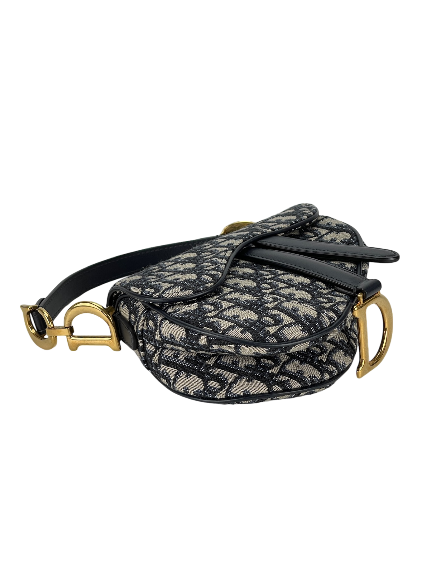 DIOR - 2018 Blue Trotter Saddle Handbag