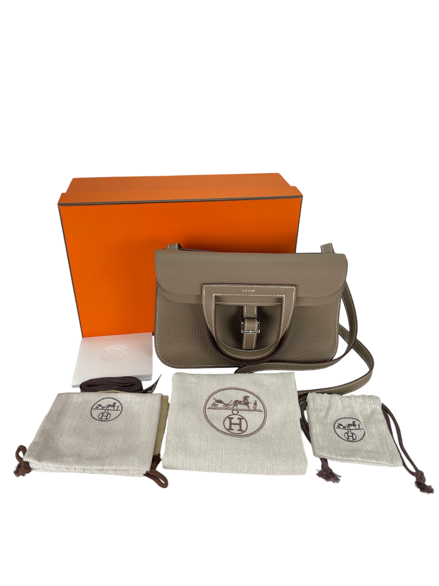 HERMES - Etoupe TC Halzan25 Bag