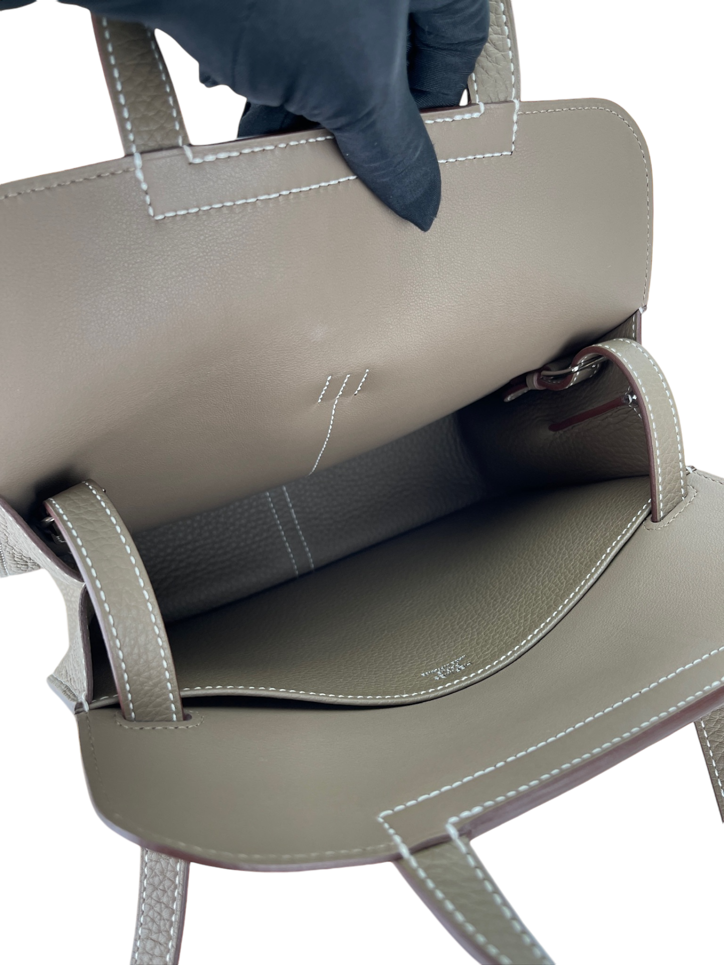 HERMES - Etoupe TC Halzan25 Bag