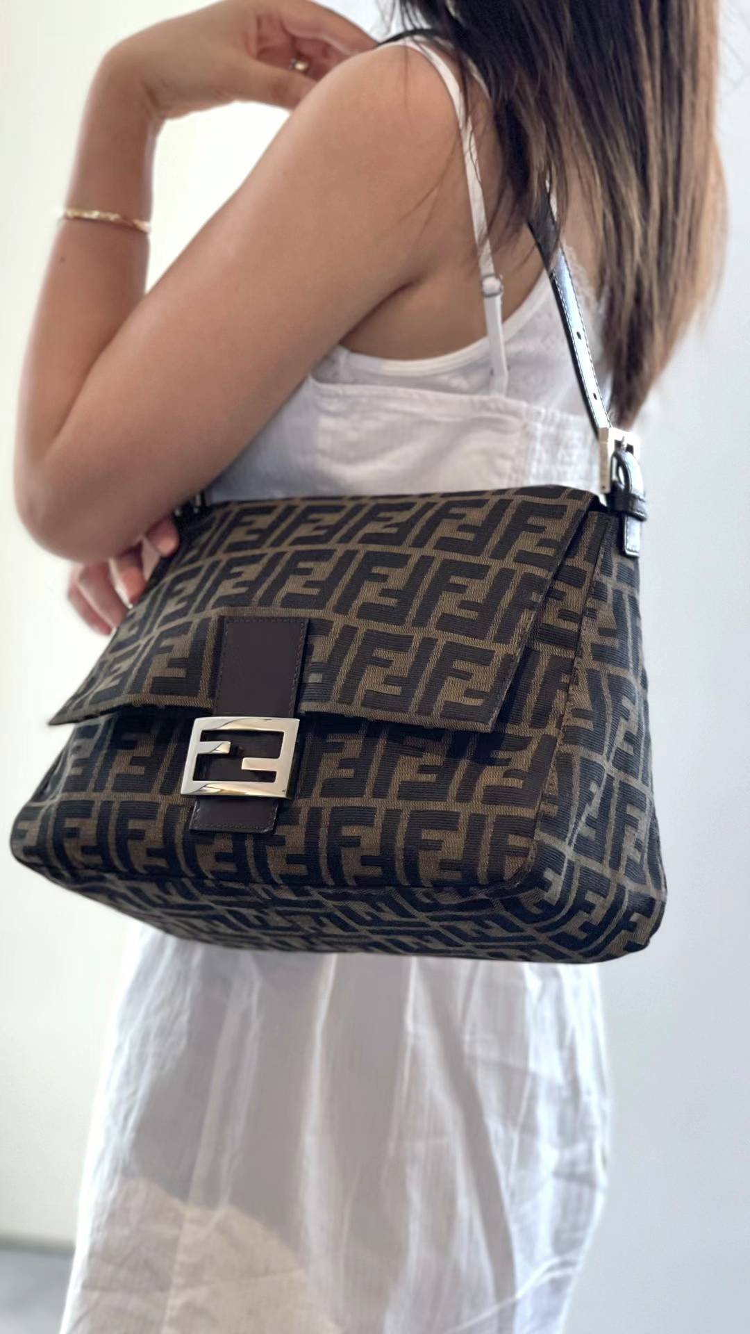 FENDI - Zucca Mamma Baguette Bag 