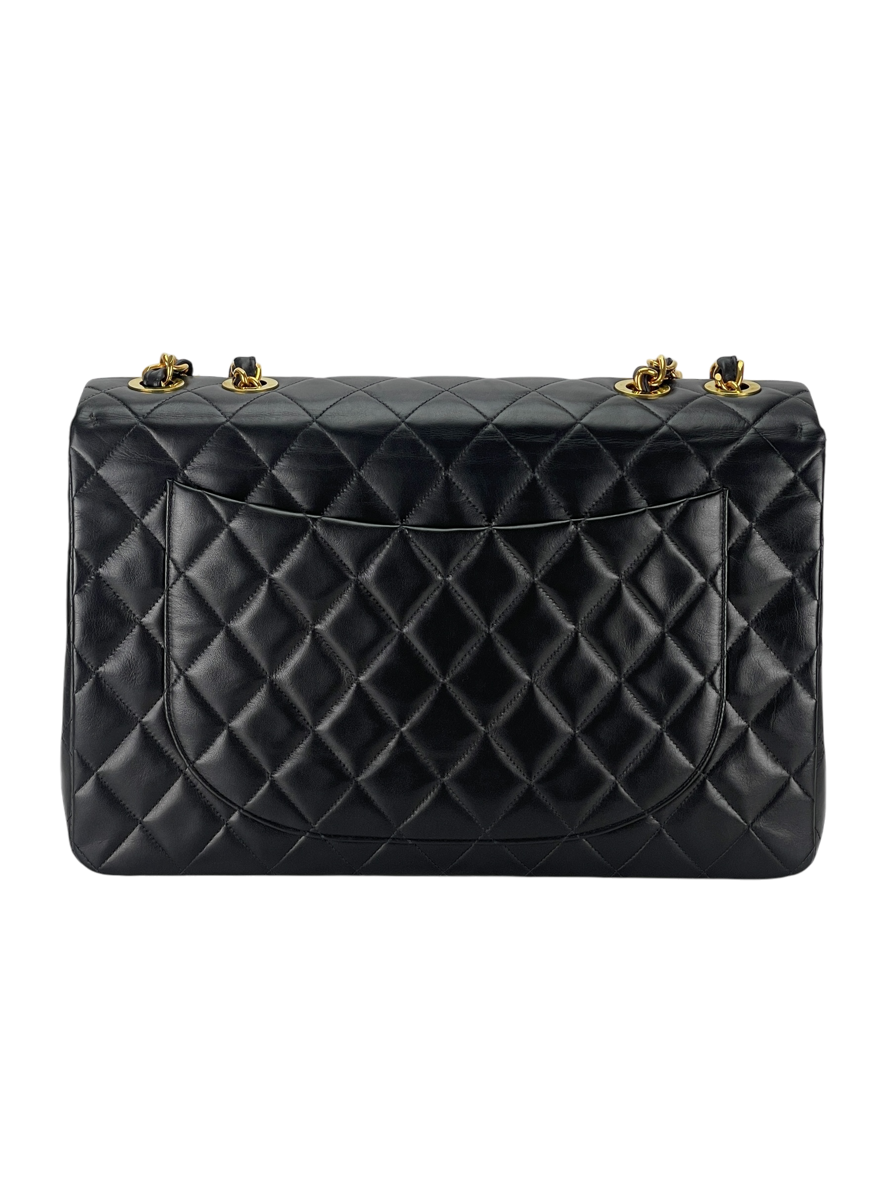 CHANEL - Lambskin Jumbo Flap Bag