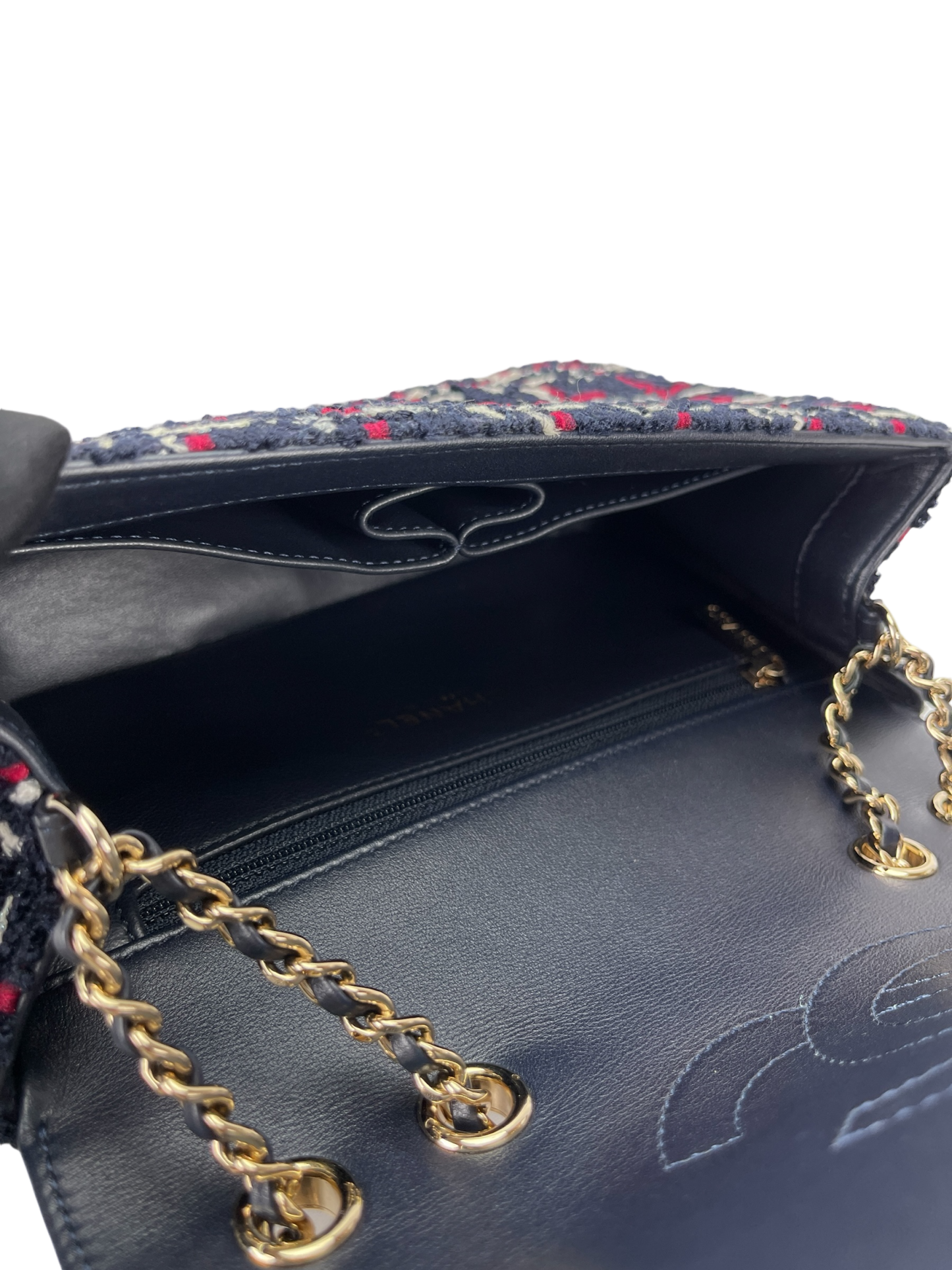 CHANEL - CC Filigree Tweed Crossbody Bag