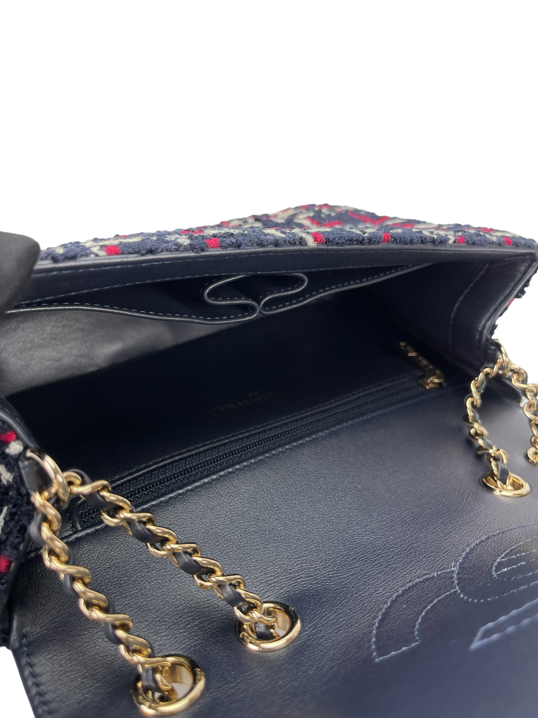 CHANEL - CC Filigree Tweed Crossbody Bag