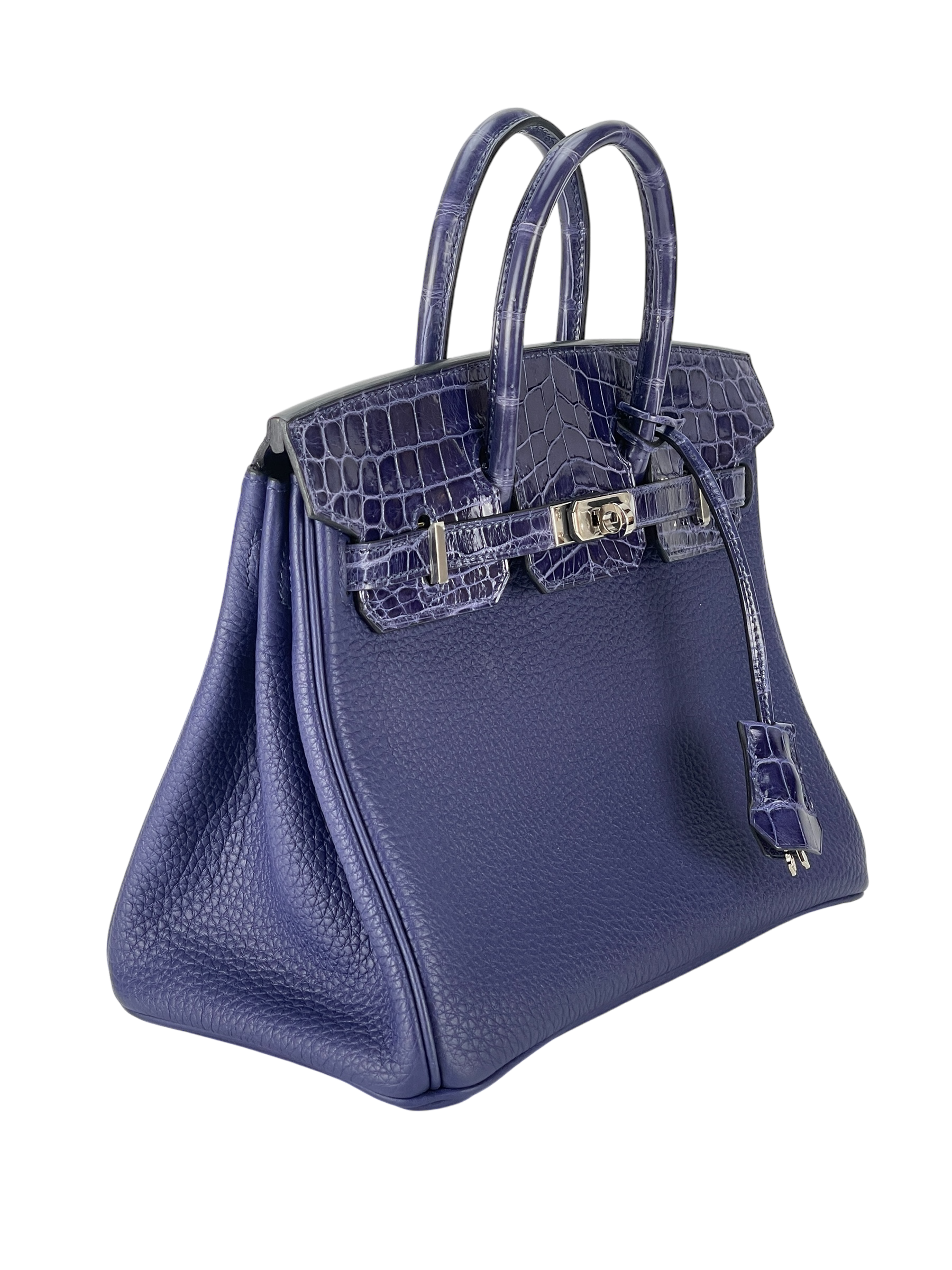 HERMES - Birkin 25 Niloticus Crocodile & Touch Togo