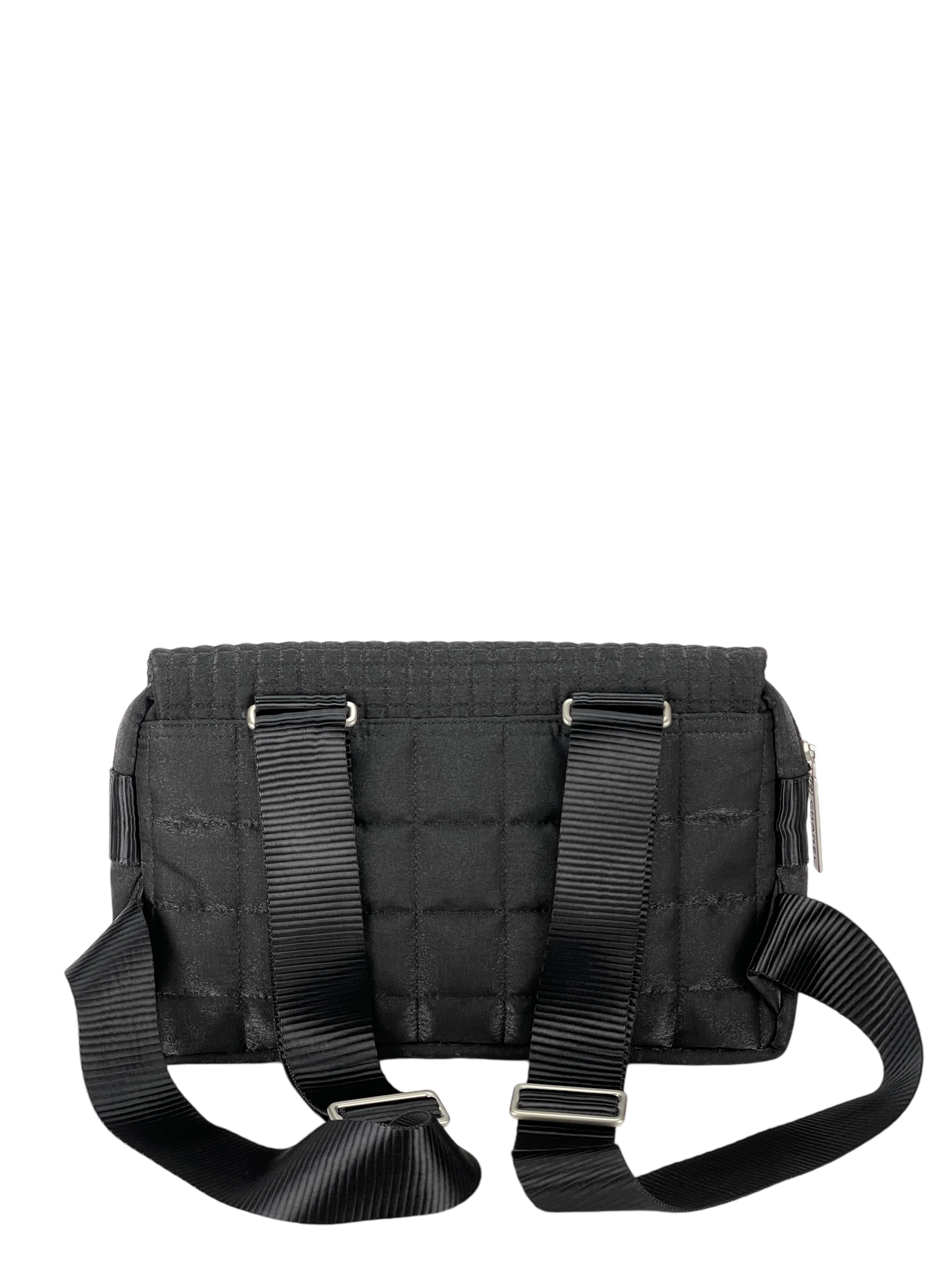CHANEL - Black Nylon Coco Niege Sport Duma Clasic Flap Backpack