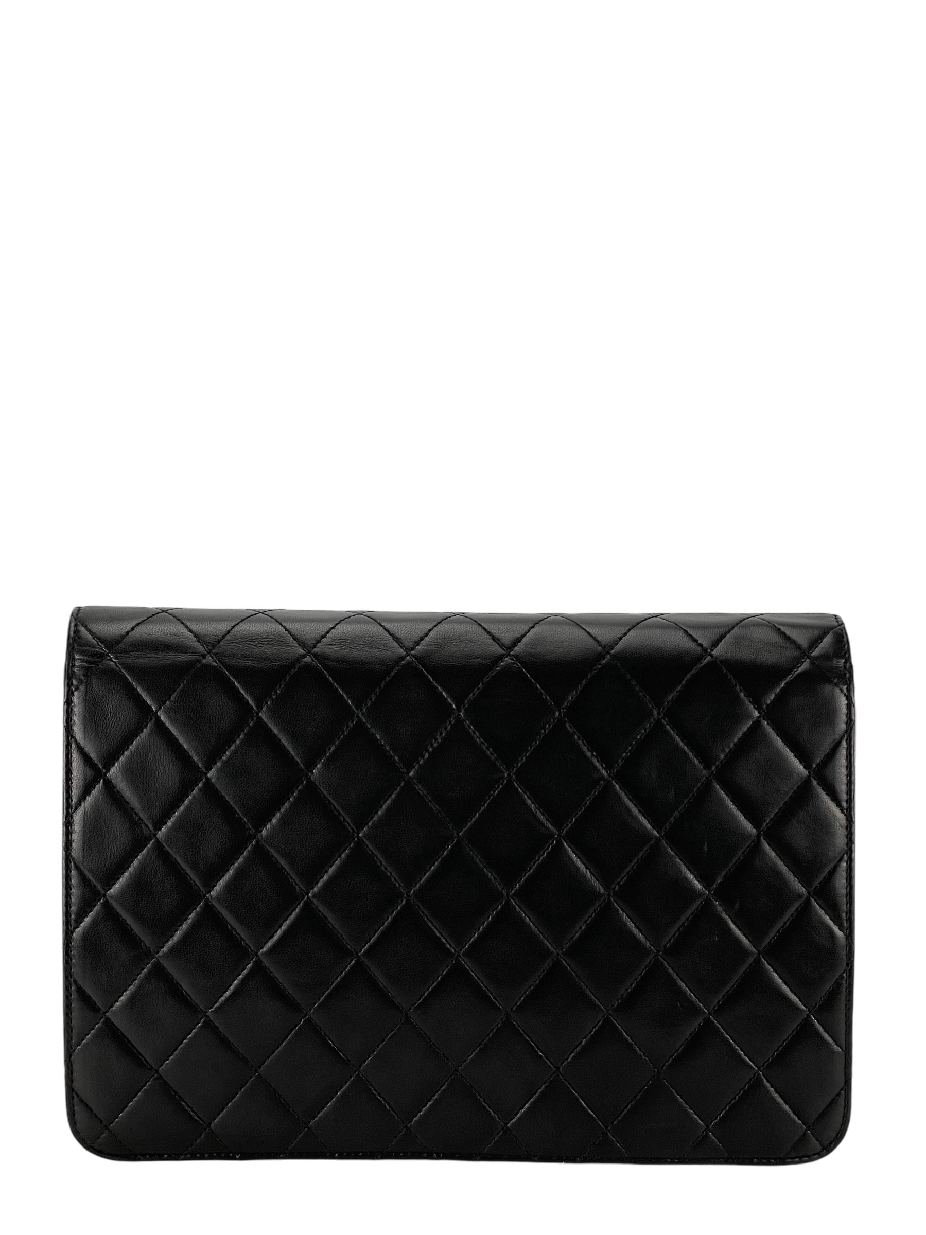 CHANEL - Quilted Lambskin Single Flap Bag 