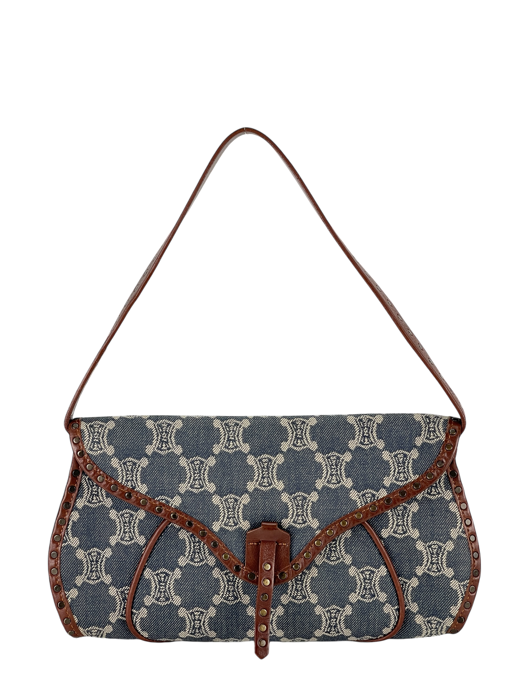 CELIN - Macadam Denim Shoulder Bag