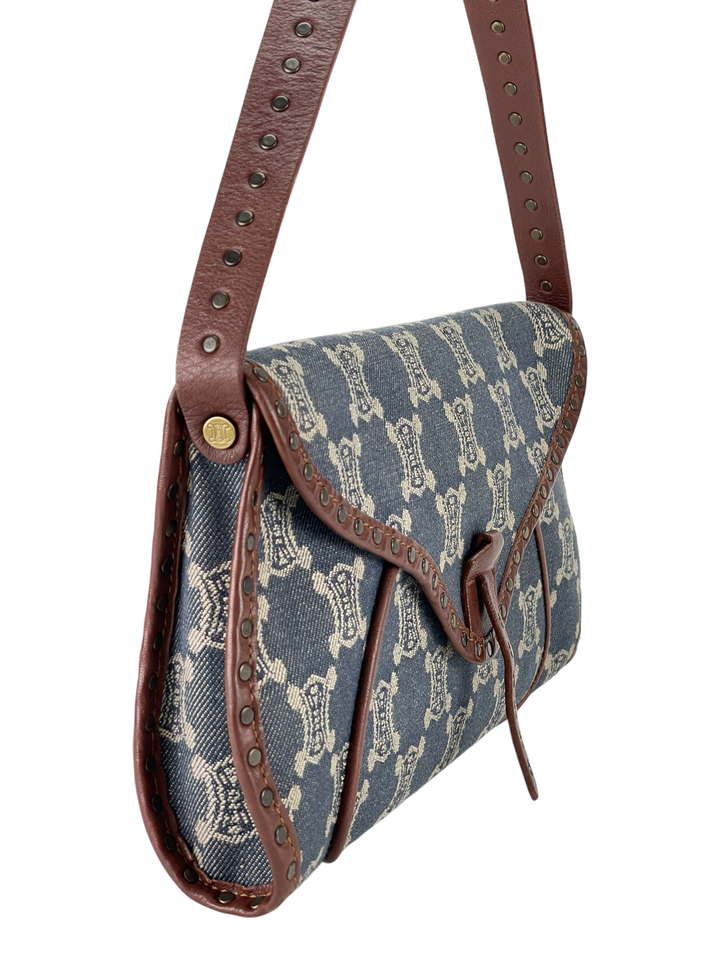 CELIN - Macadam Denim Shoulder Bag
