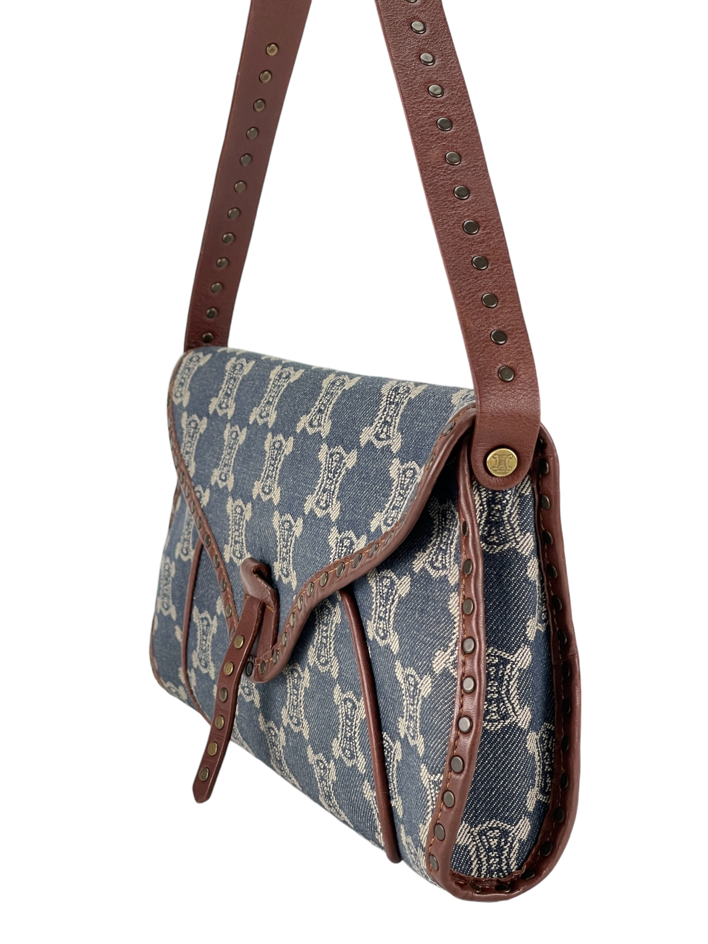 CELIN - Macadam Denim Shoulder Bag