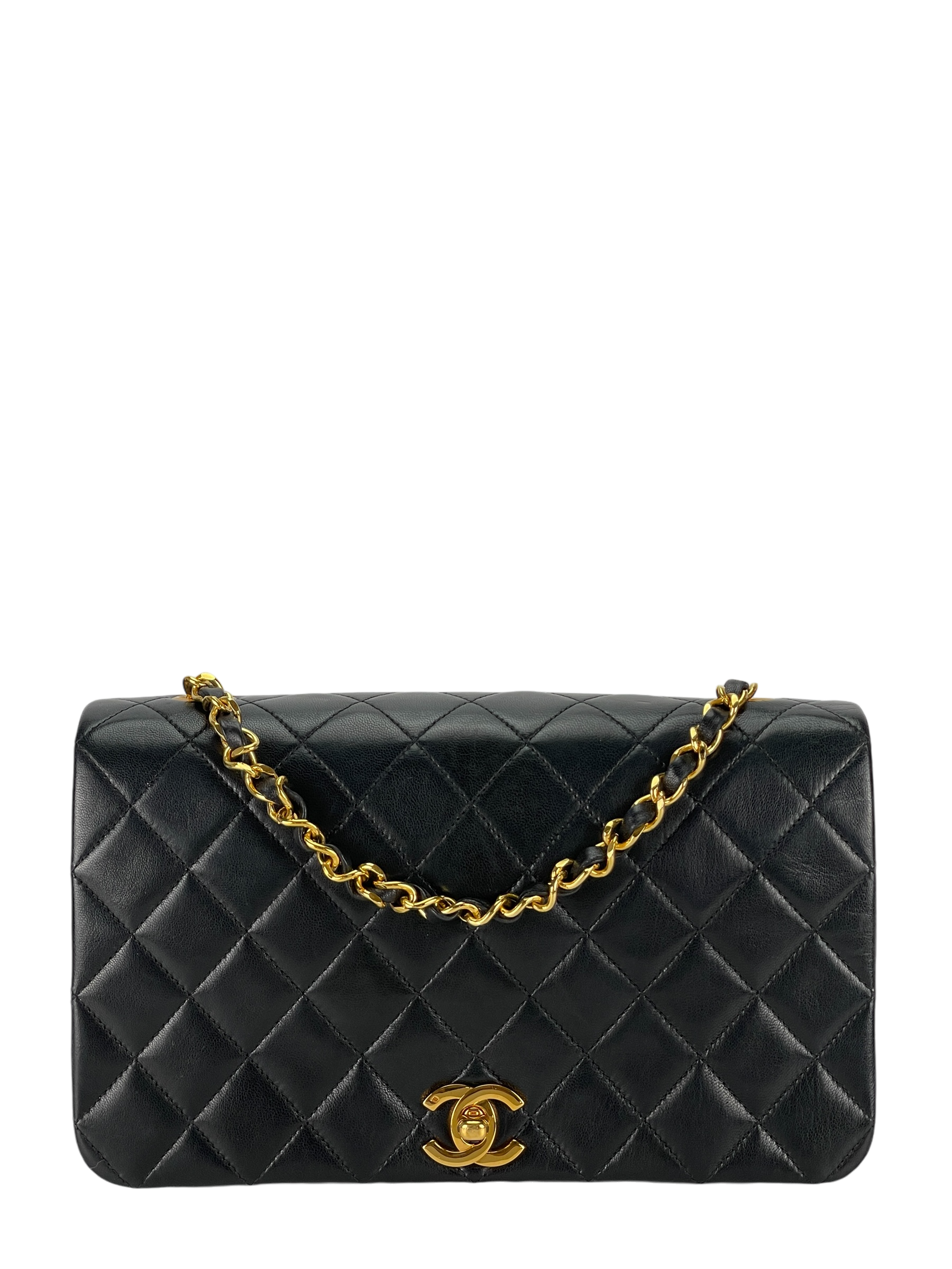 CHANEL - Quilted Lambskin Small Single Flap Bag 