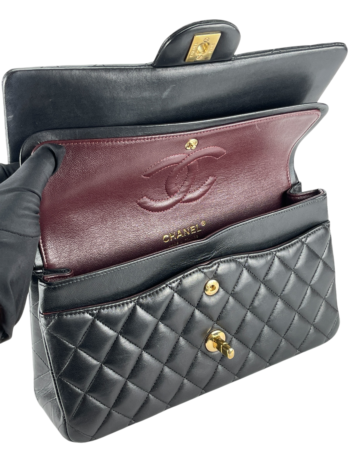 CHANEL - Quilted Lambskin Classic Double Flap 25