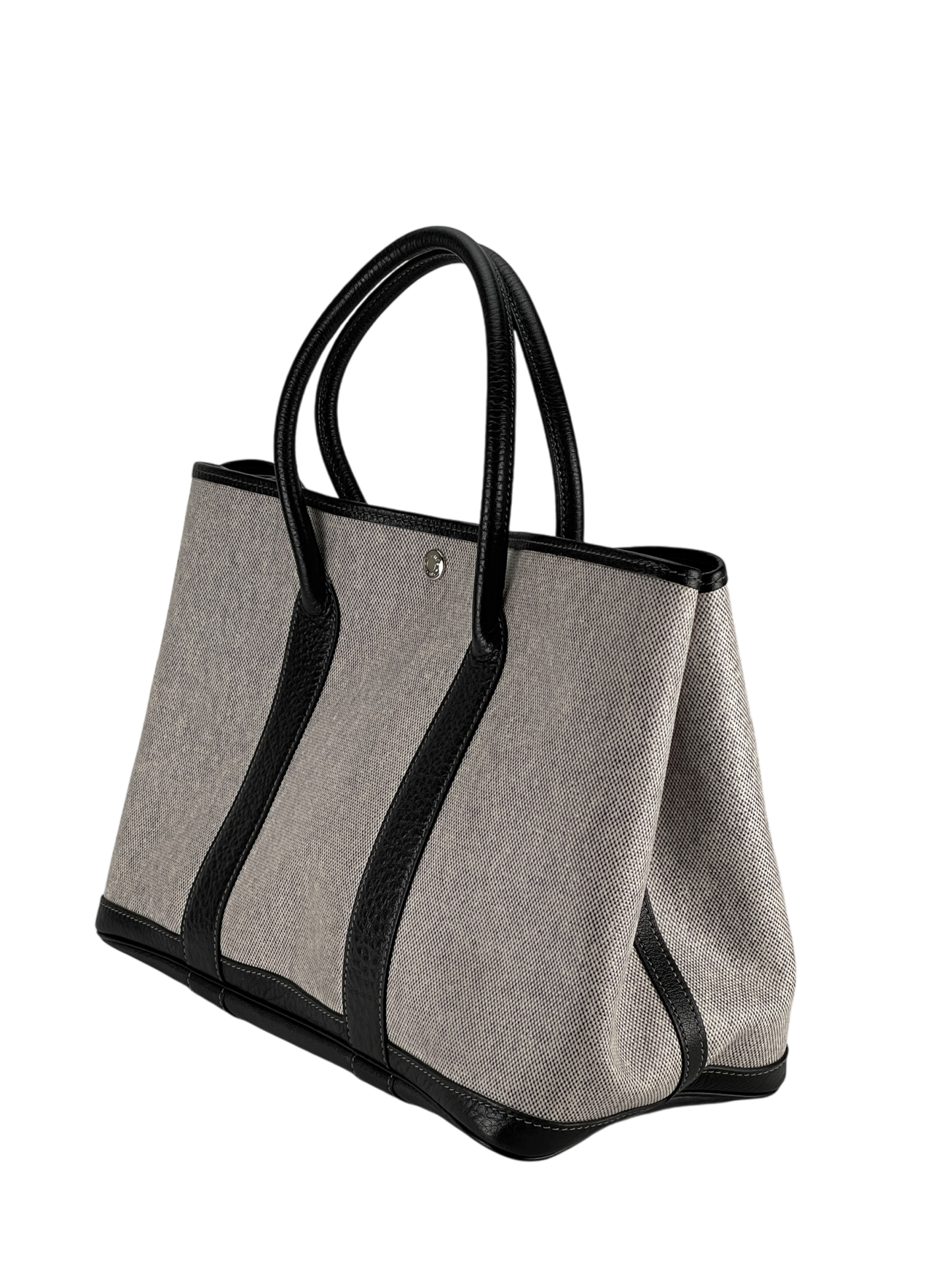HERMES - Toile Leather Garden Party PM