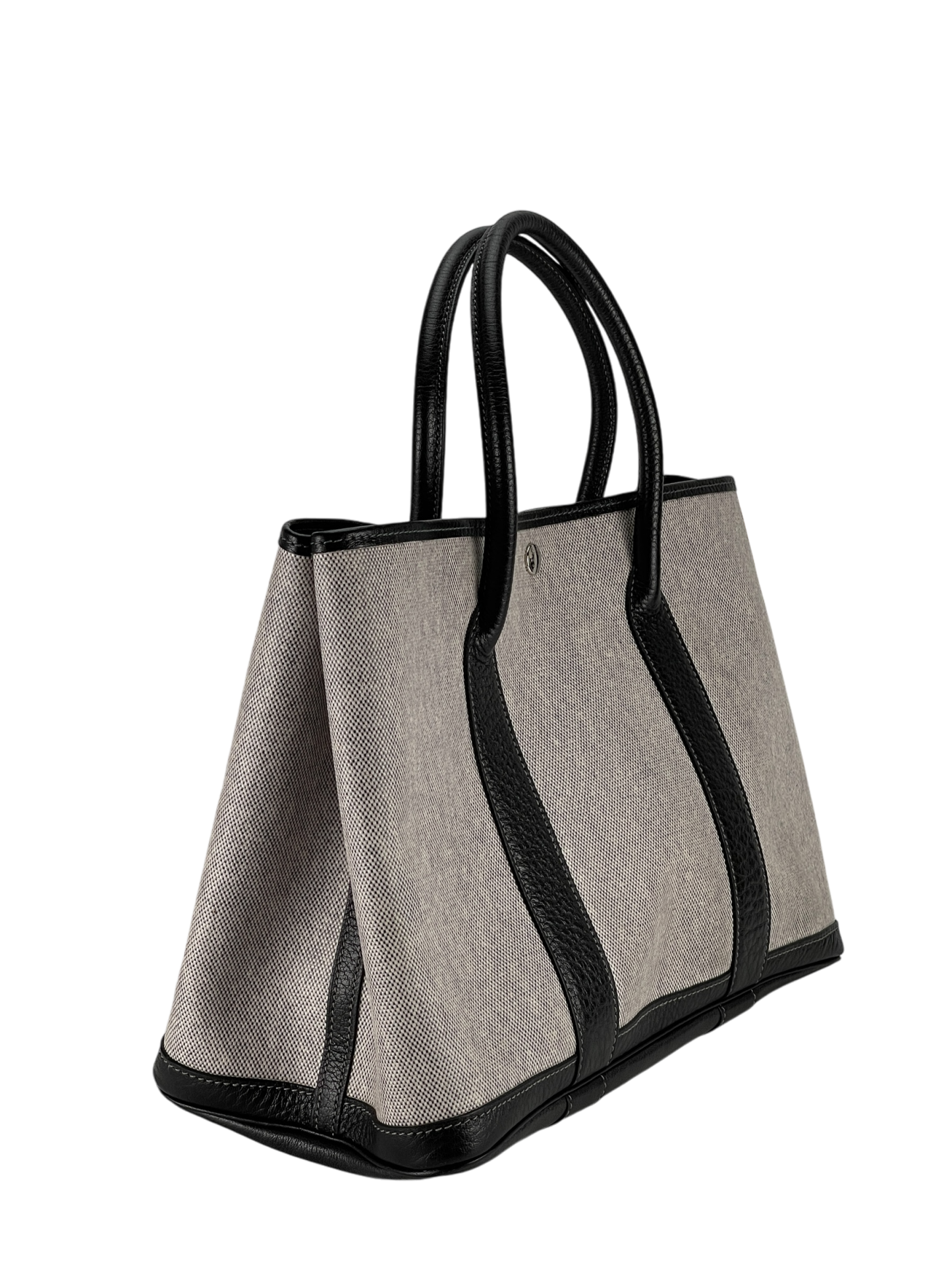 HERMES - Toile Leather Garden Party PM