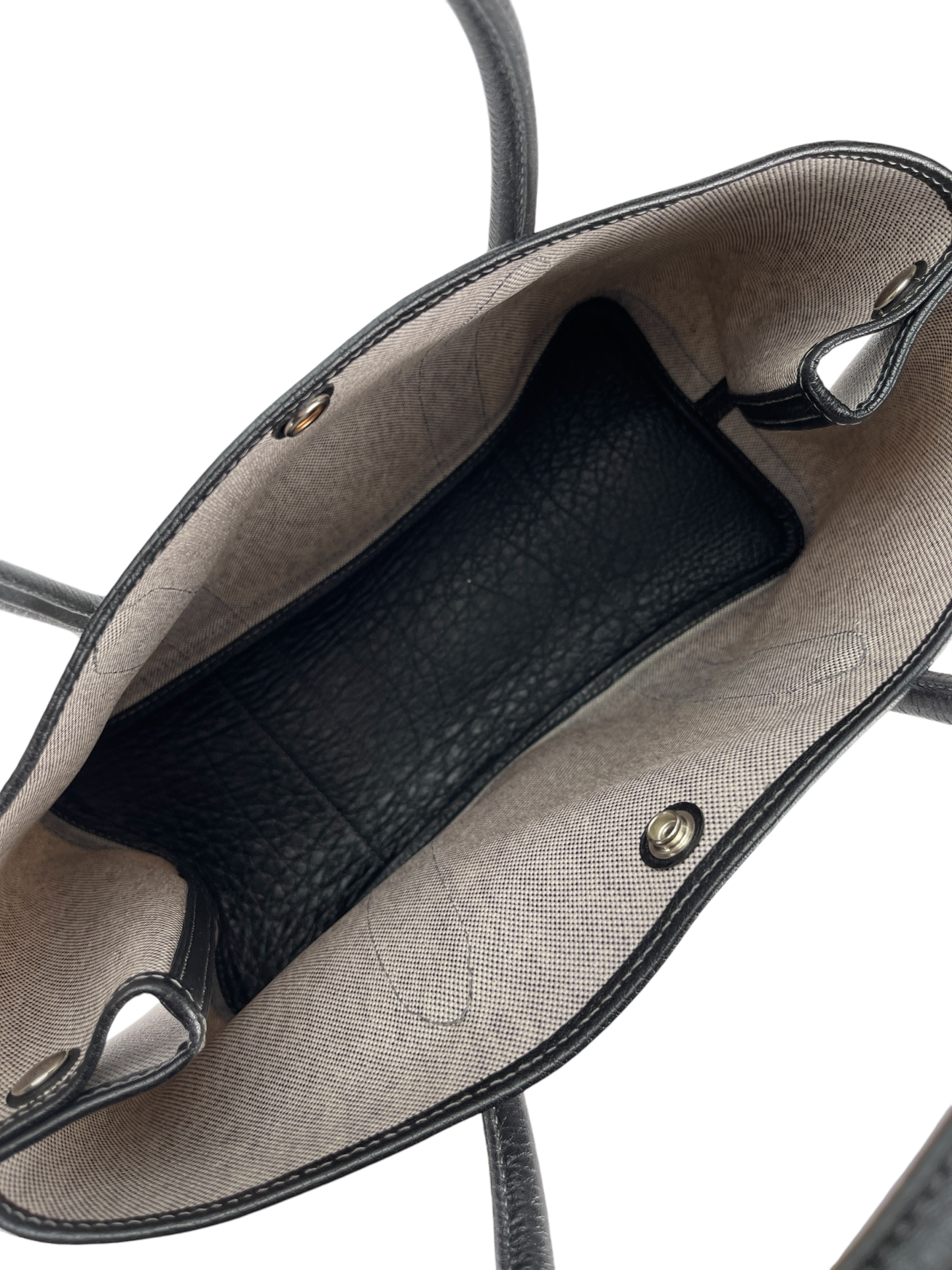 HERMES - Toile Leather Garden Party PM