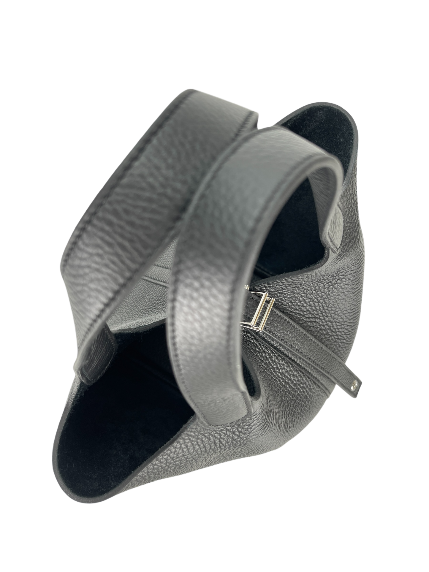 HERMES - Picotin 18 Black Clemence Palladium Hardware