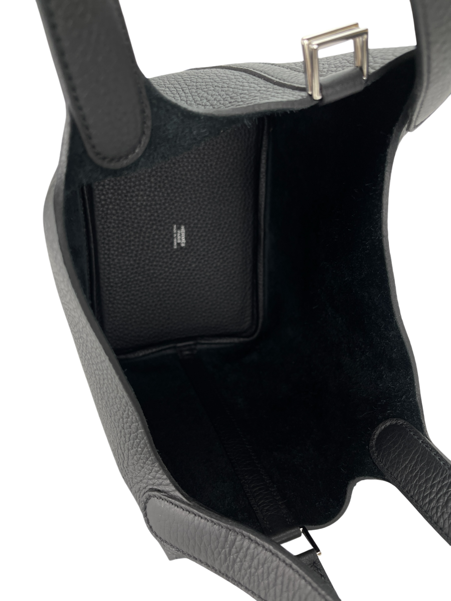 HERMES - Picotin 18 Black Clemence Palladium Hardware