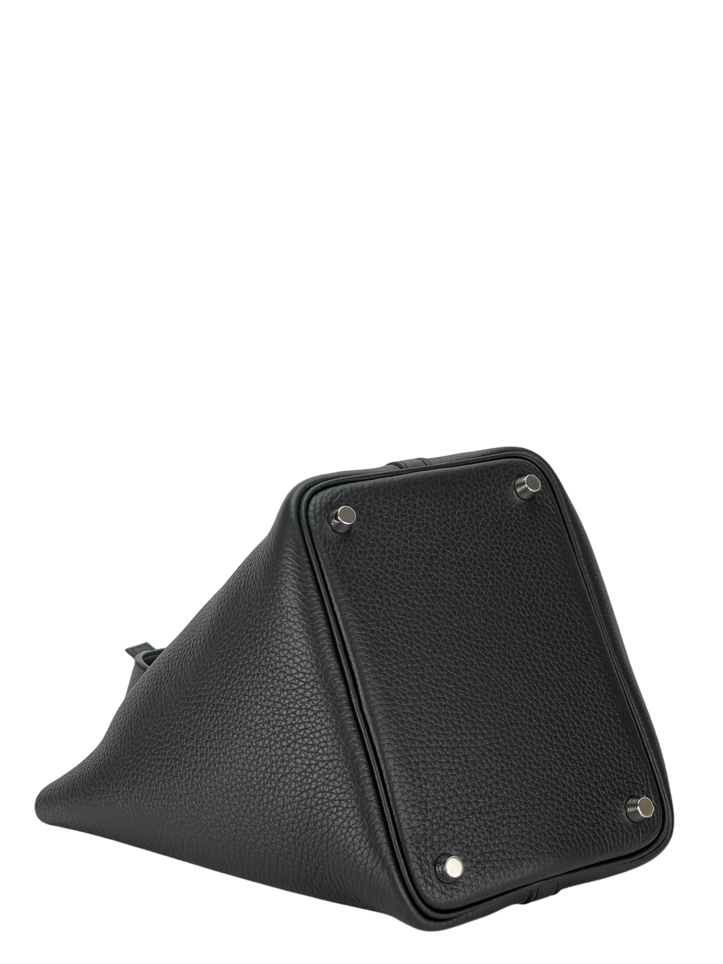 HERMES - Picotin 18 Black Clemence Palladium Hardware