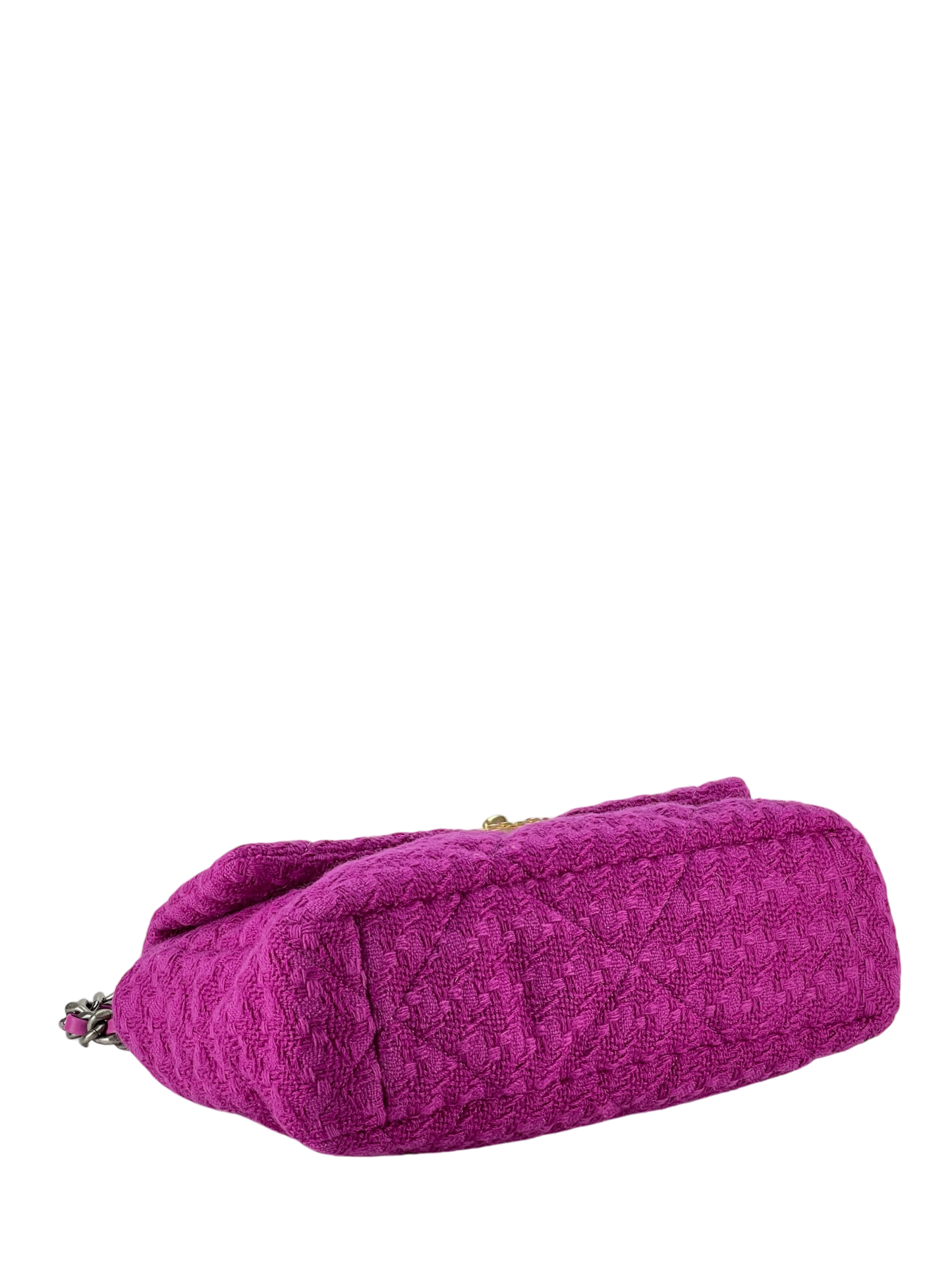 CHANEL - 19 Large Flap Bag Fuchsia Tweed