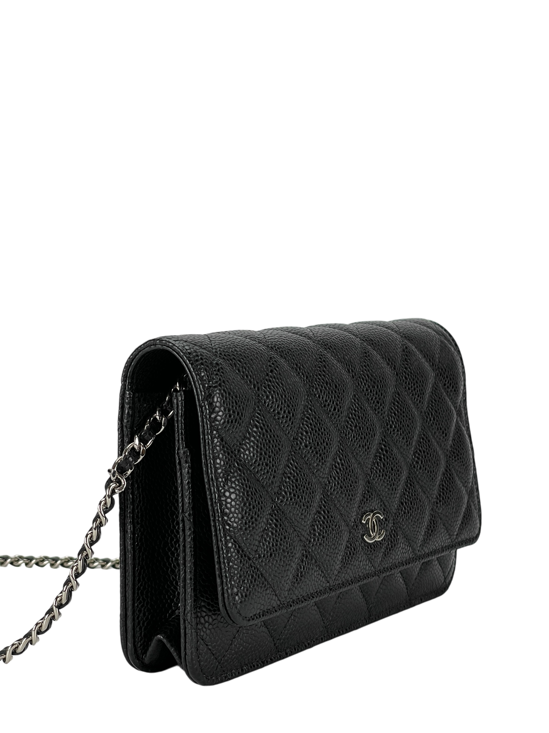 CHANEL - WOC Cavair Leather Crossbody Bag