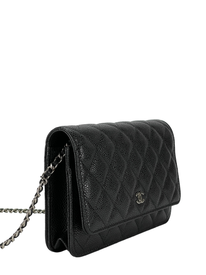 CHANEL - WOC Cavair Leather Crossbody Bag