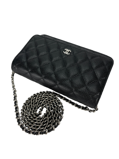 CHANEL - WOC Cavair Leather Crossbody Bag