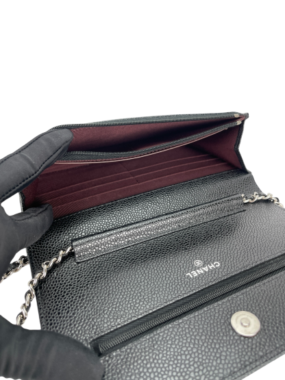 CHANEL - WOC Cavair Leather Crossbody Bag