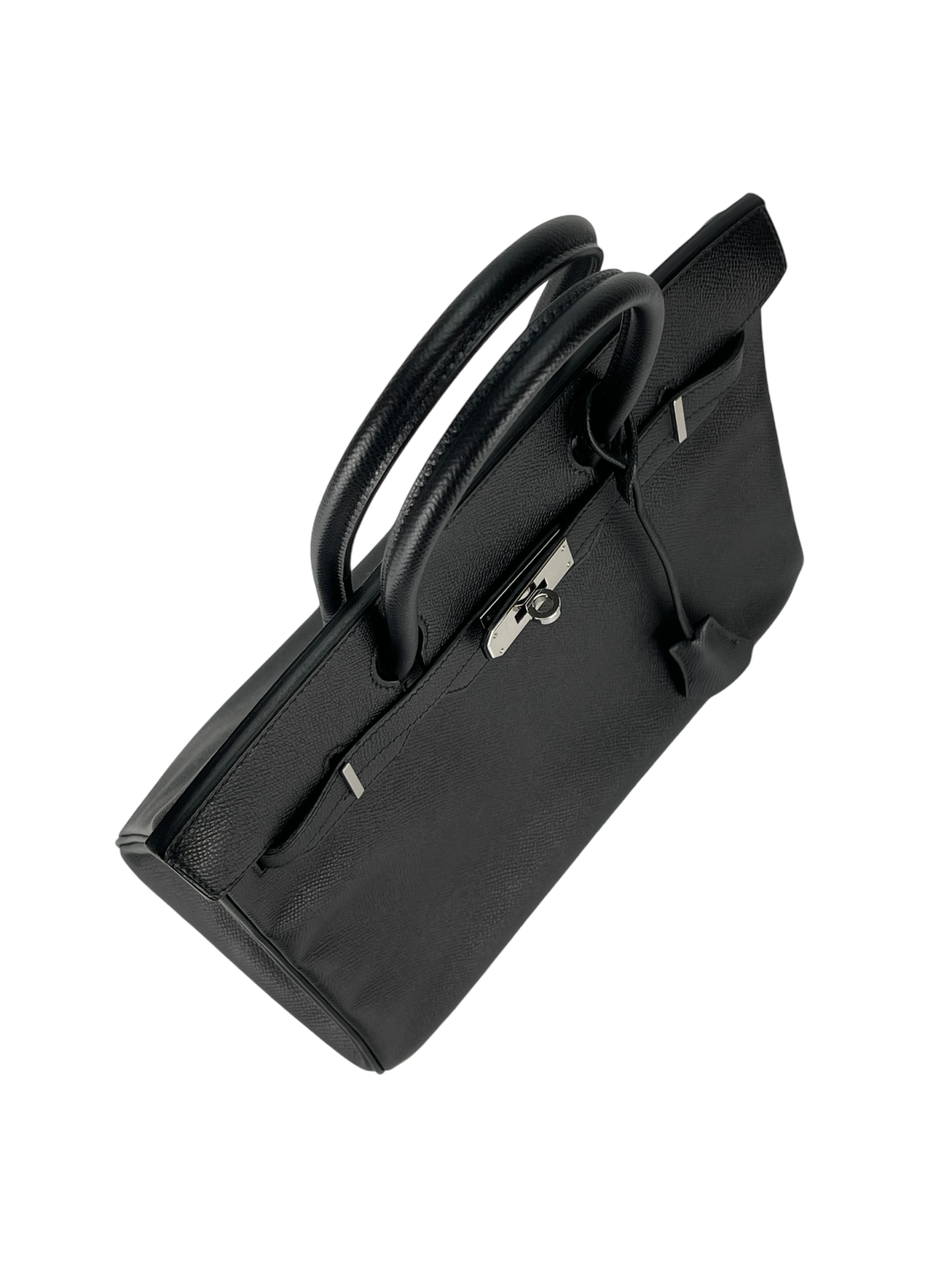 HERMES - Birkin 30 Black Epsom Sliver Hardware
