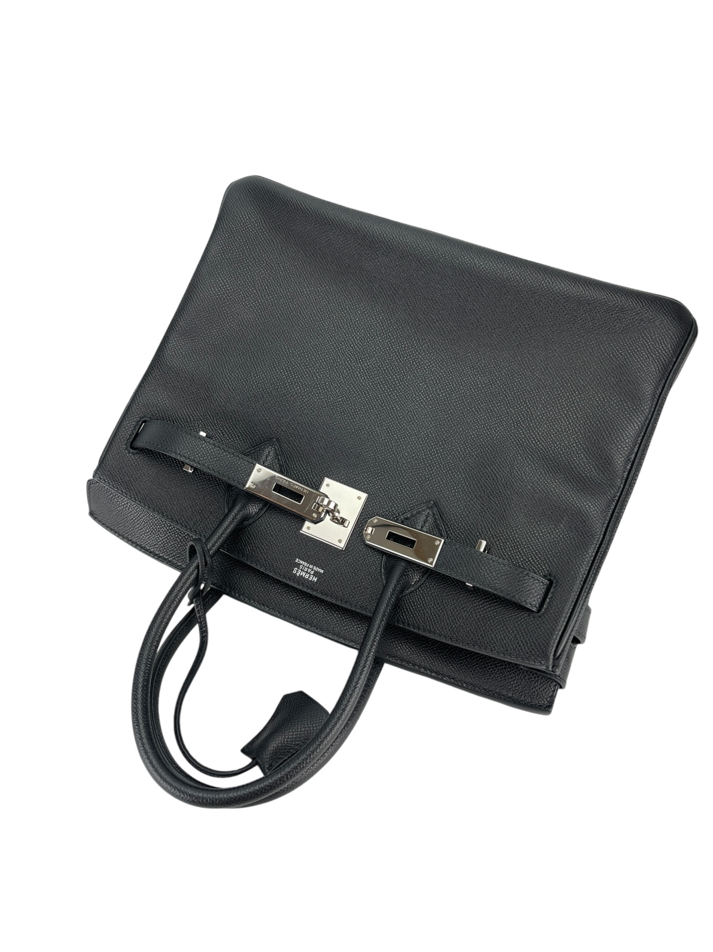 HERMES - Birkin 30 Black Epsom Sliver Hardware