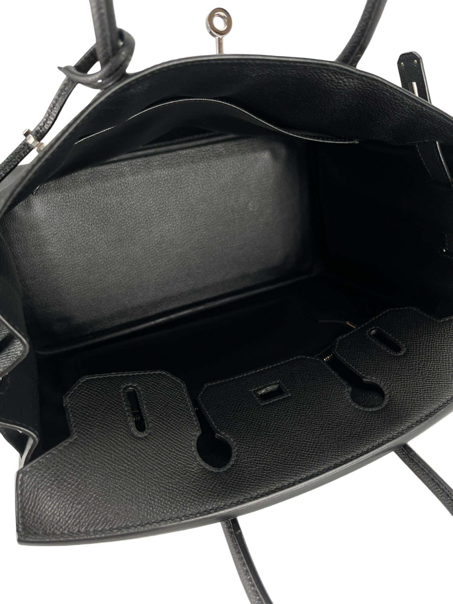 HERMES - Birkin 30 Black Epsom Sliver Hardware