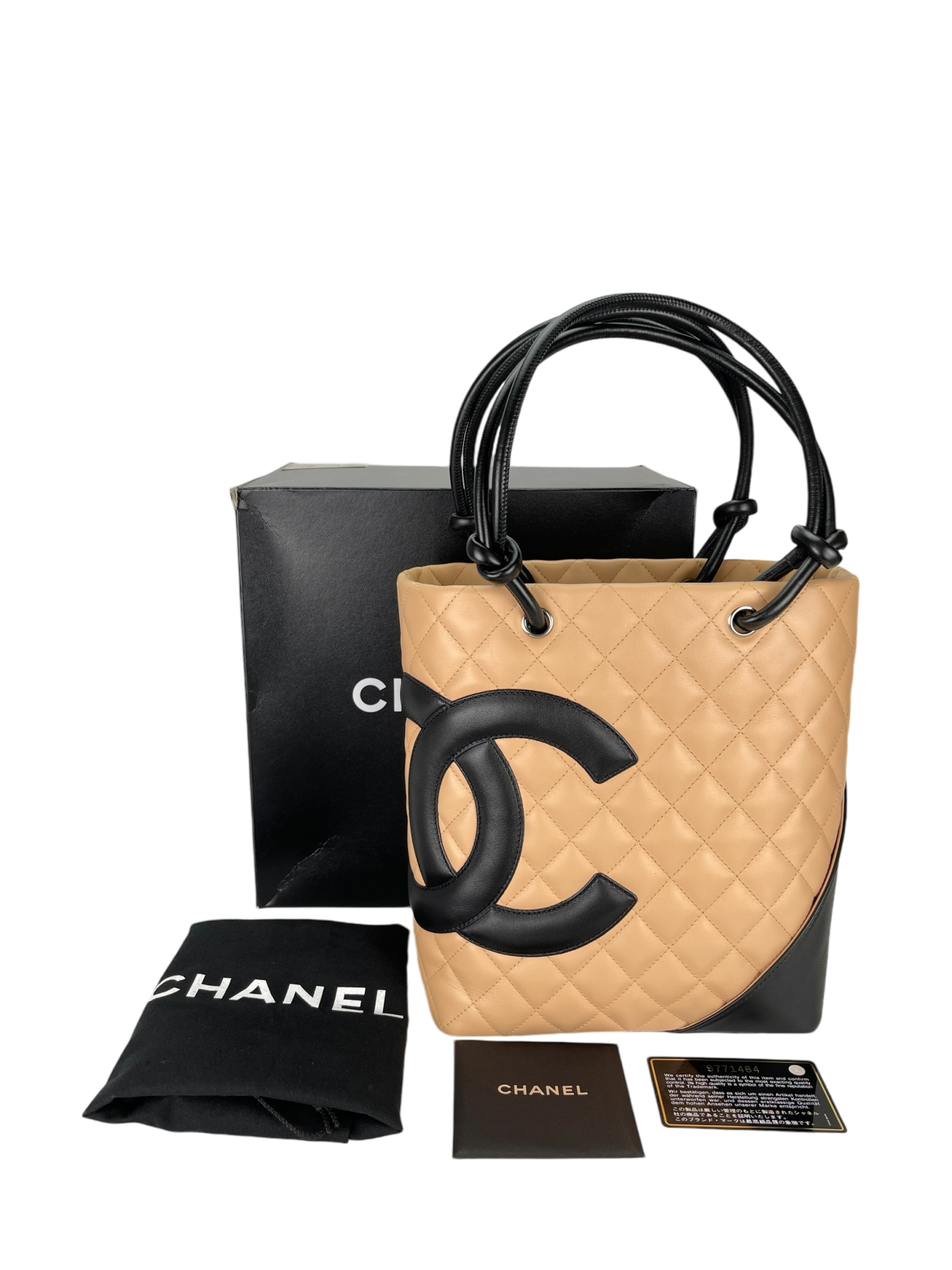 CHANEL - Cambon Tote Bag Beige Calfskin
