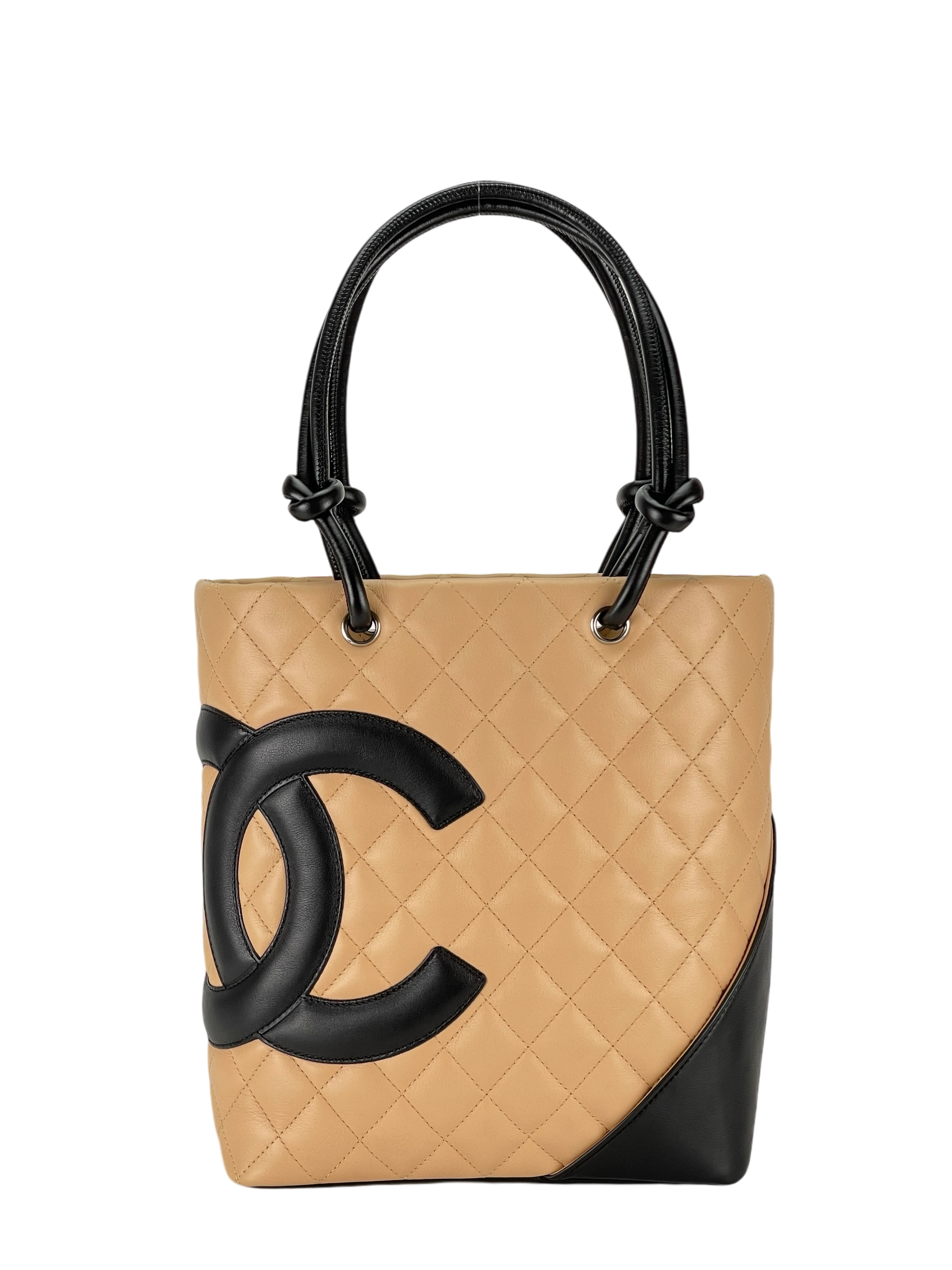  CHANEL - Cambon Tote Bag Beige Calfskin