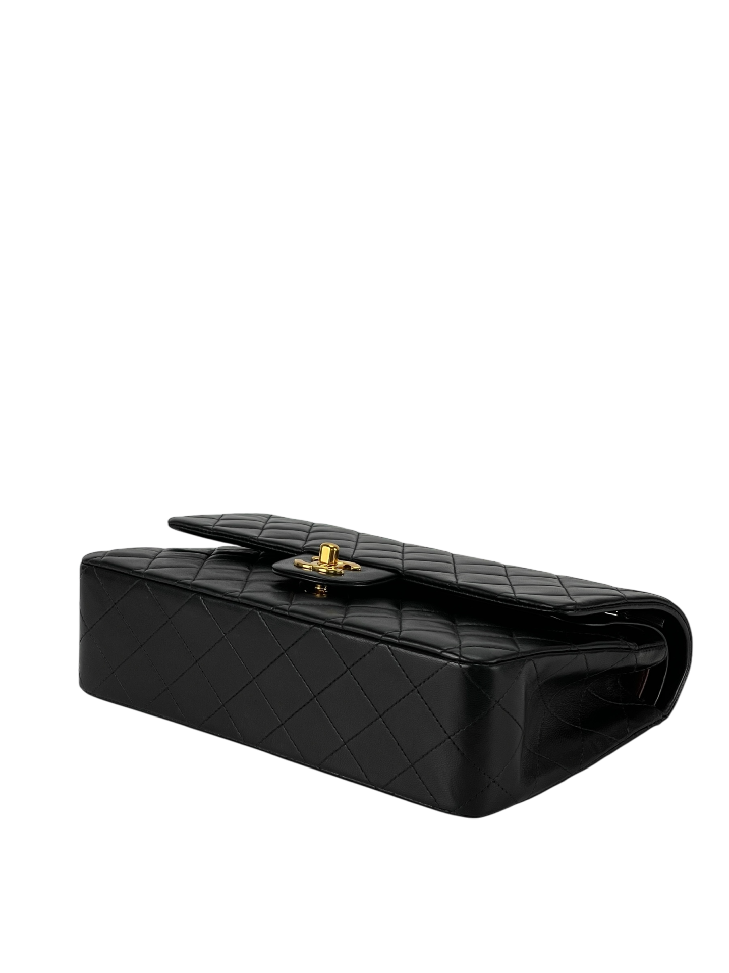 CHANEL - Medium Classic Double Flap Black Lambskin Gold Hardware