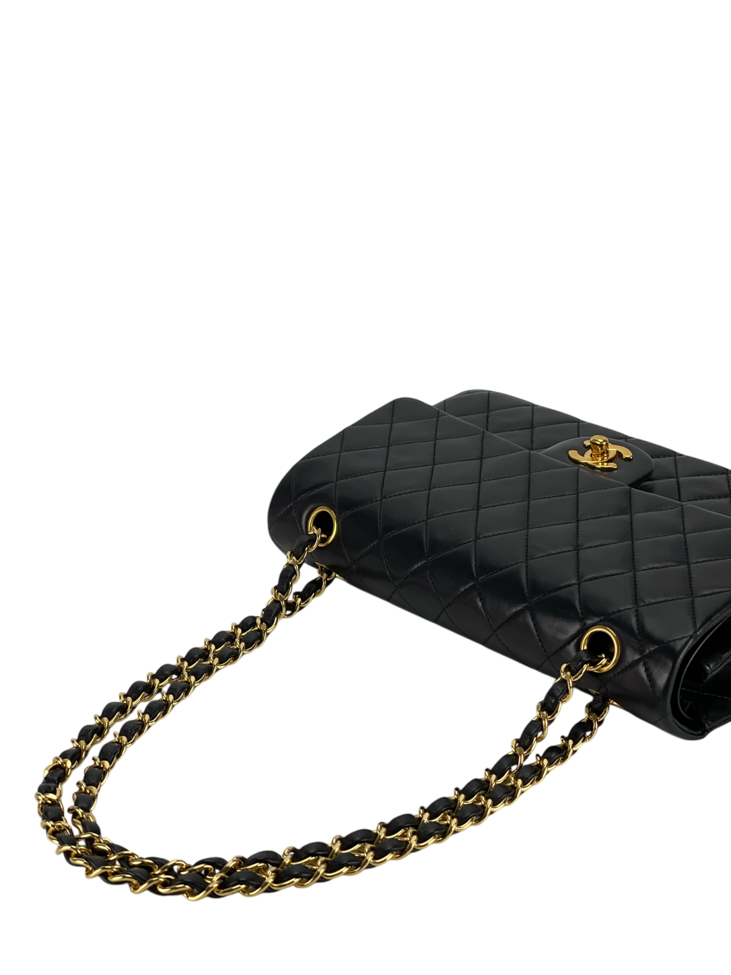 CHANEL - Medium Classic Double Flap Black Lambskin Gold Hardware