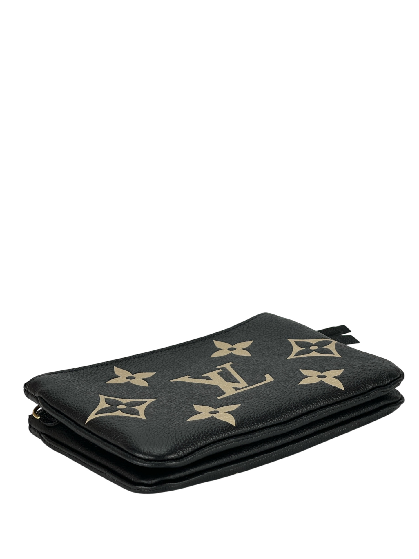 LOUIS VUITTON - Double Zip Pochette Bicolor Monogram Empreinte Giant